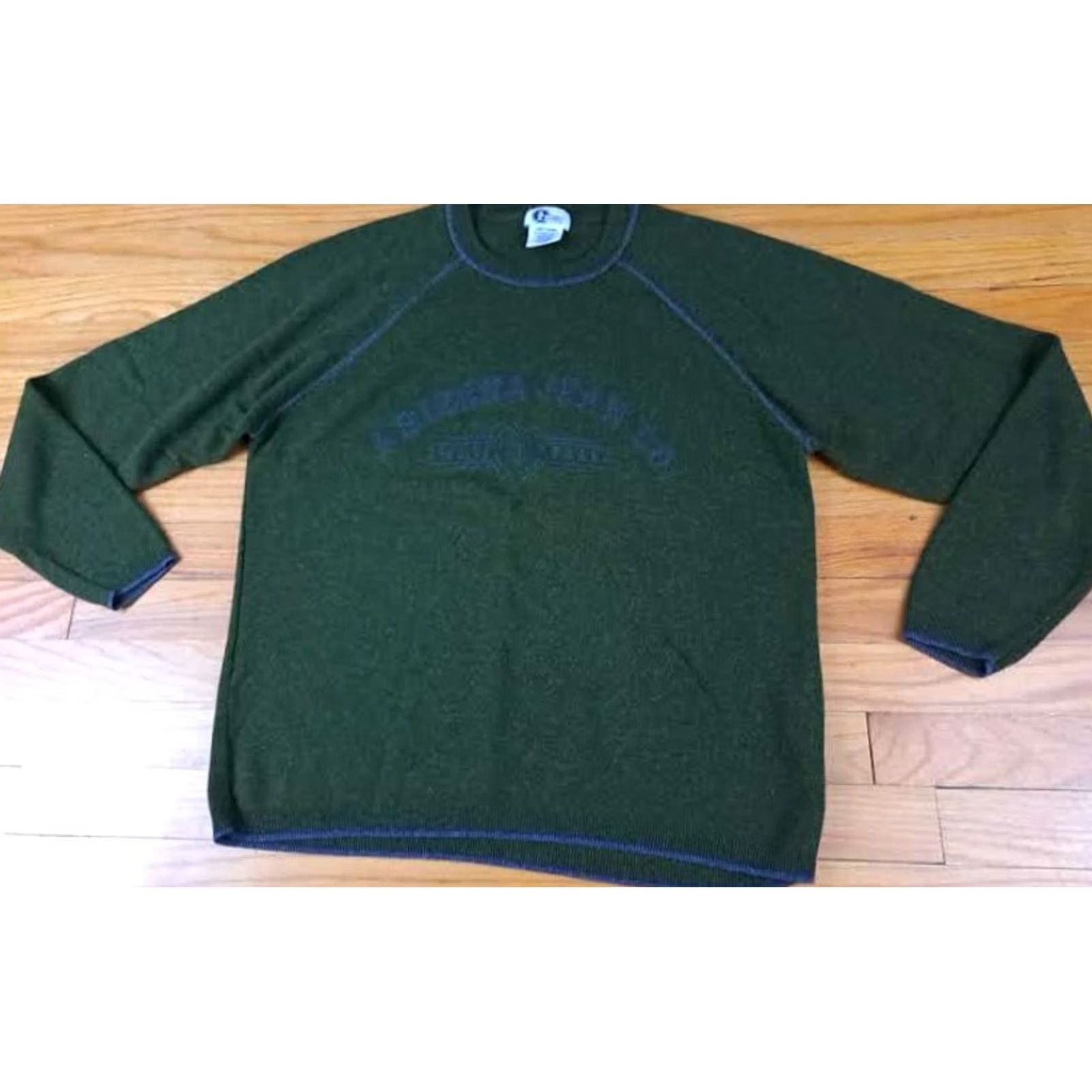 Vintage VINTAGE Arizona Jeans Sweater L USA Dark green Wool Mens Size US L / EU 52-54 / 3 - 3 Thumbnail