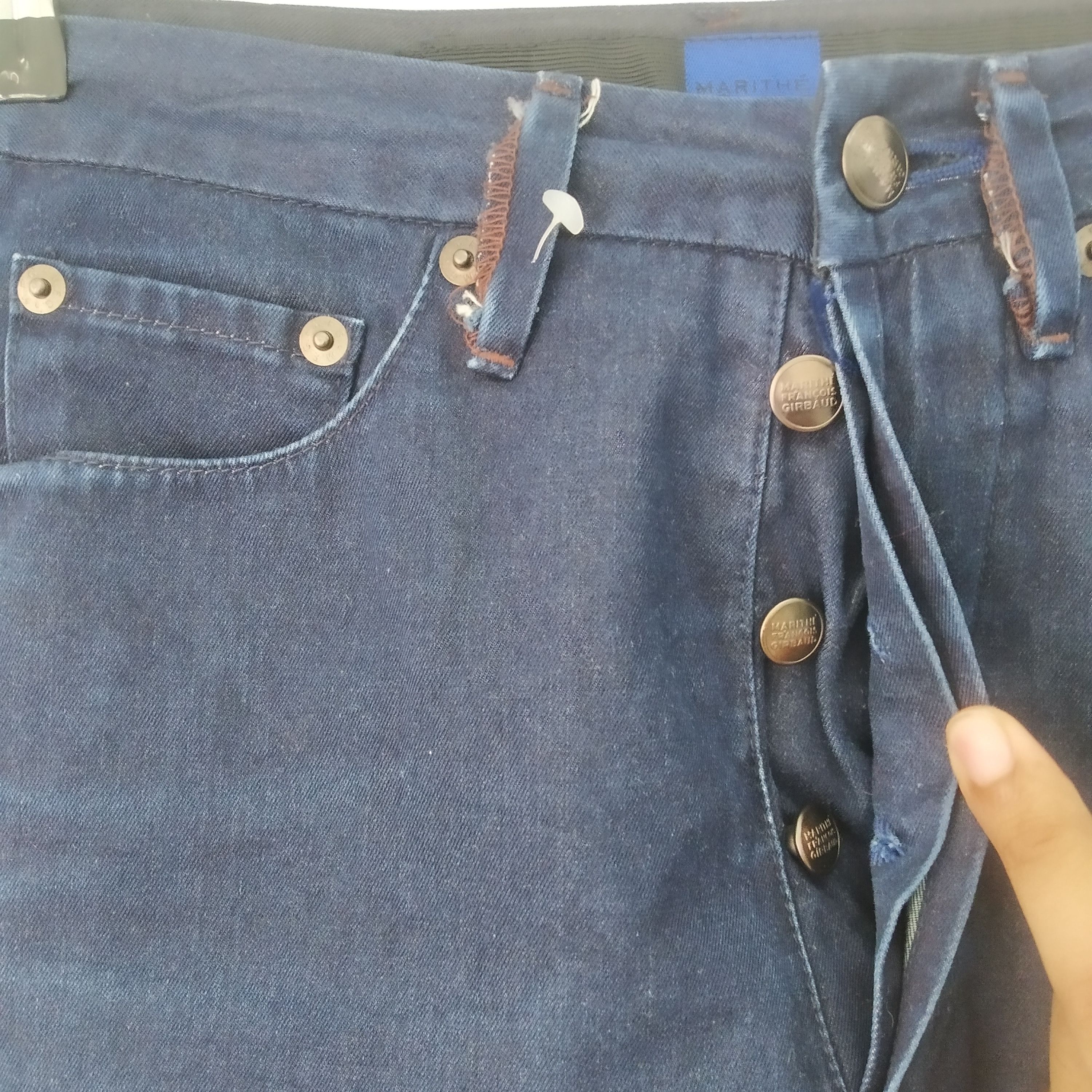 Japanese Brand Vintage Marithe Francois Girbaud Indigo Blue Japan Denim Size US 27 - 10 Thumbnail