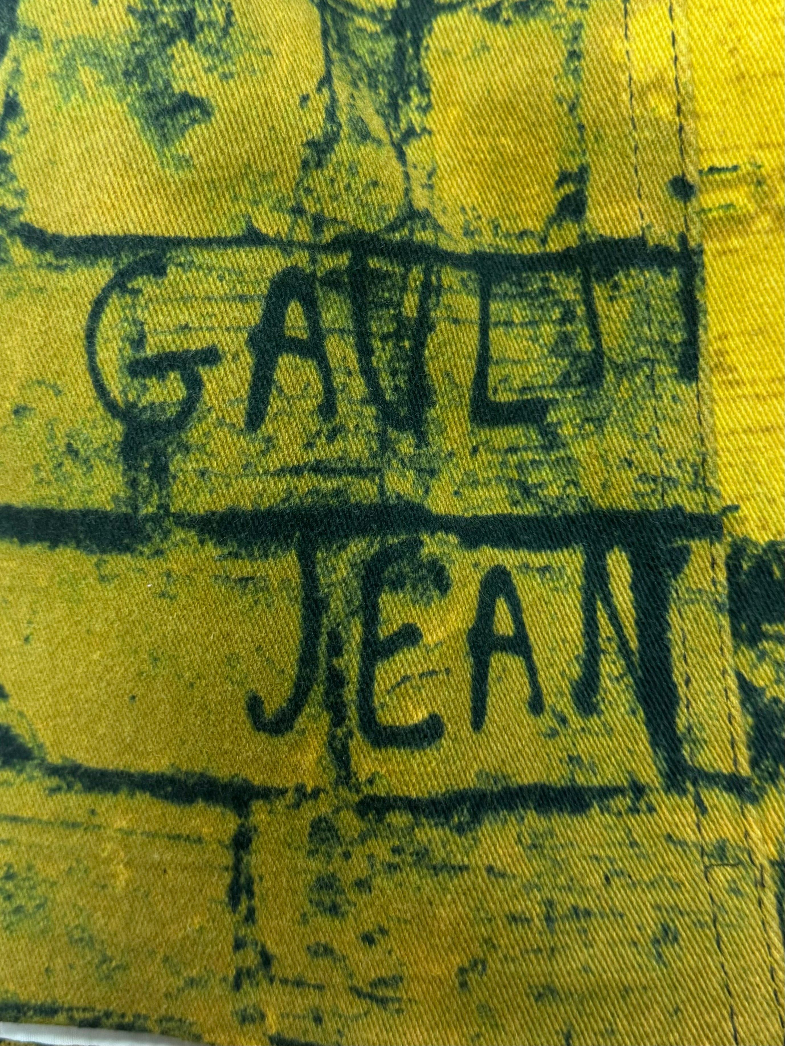 Jean Paul Gaultier AW1997 Jean Paul Gaultier ‘Fight Racism’ Denim Mini Skirt Size 26" / US 2 / IT 38 - 2 Thumbnail