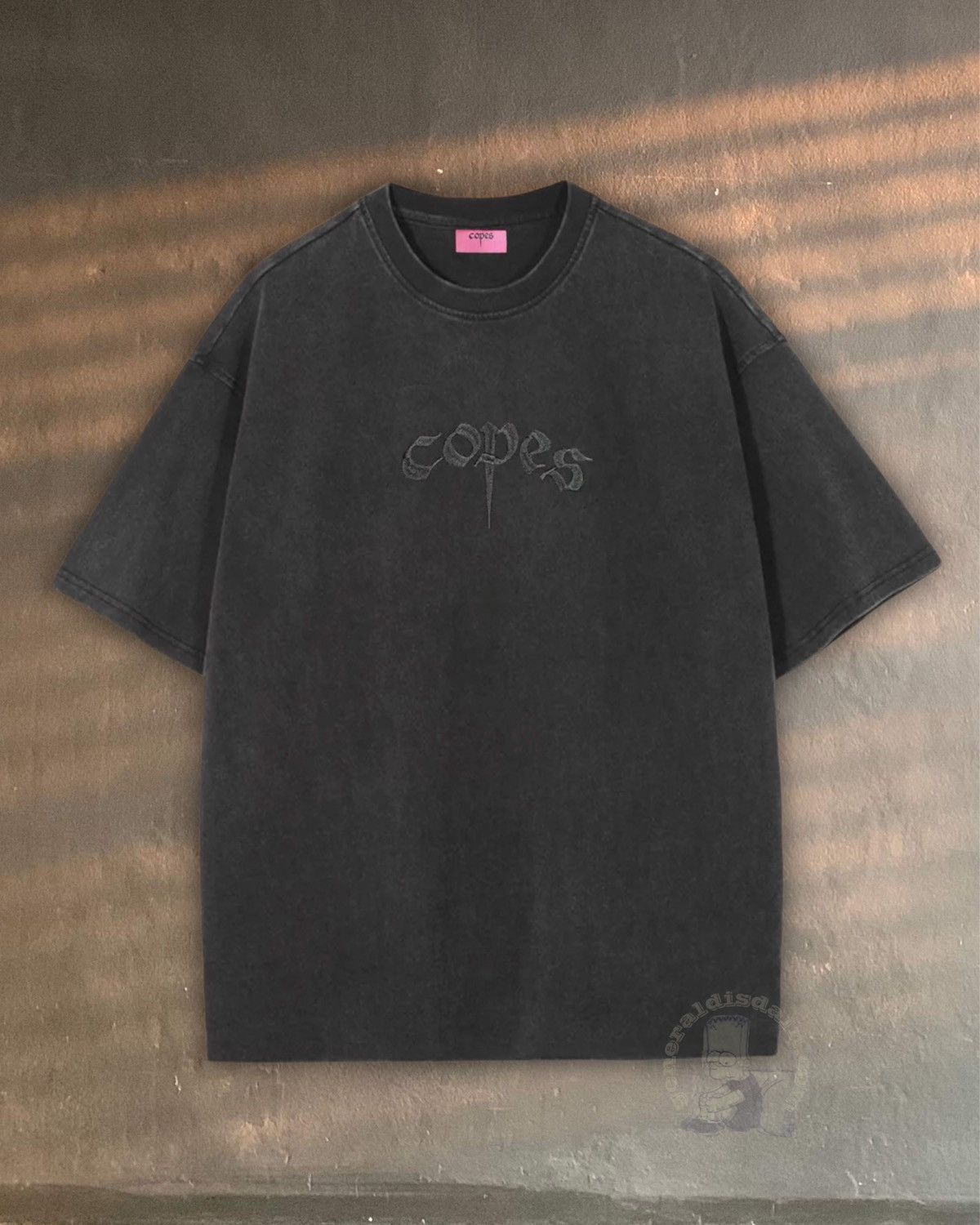 Copes Copes Embroidered Logo T-Shirt Heavyweight Vintage black Size US S / EU 44-46 / 1 - 1 Thumbnail