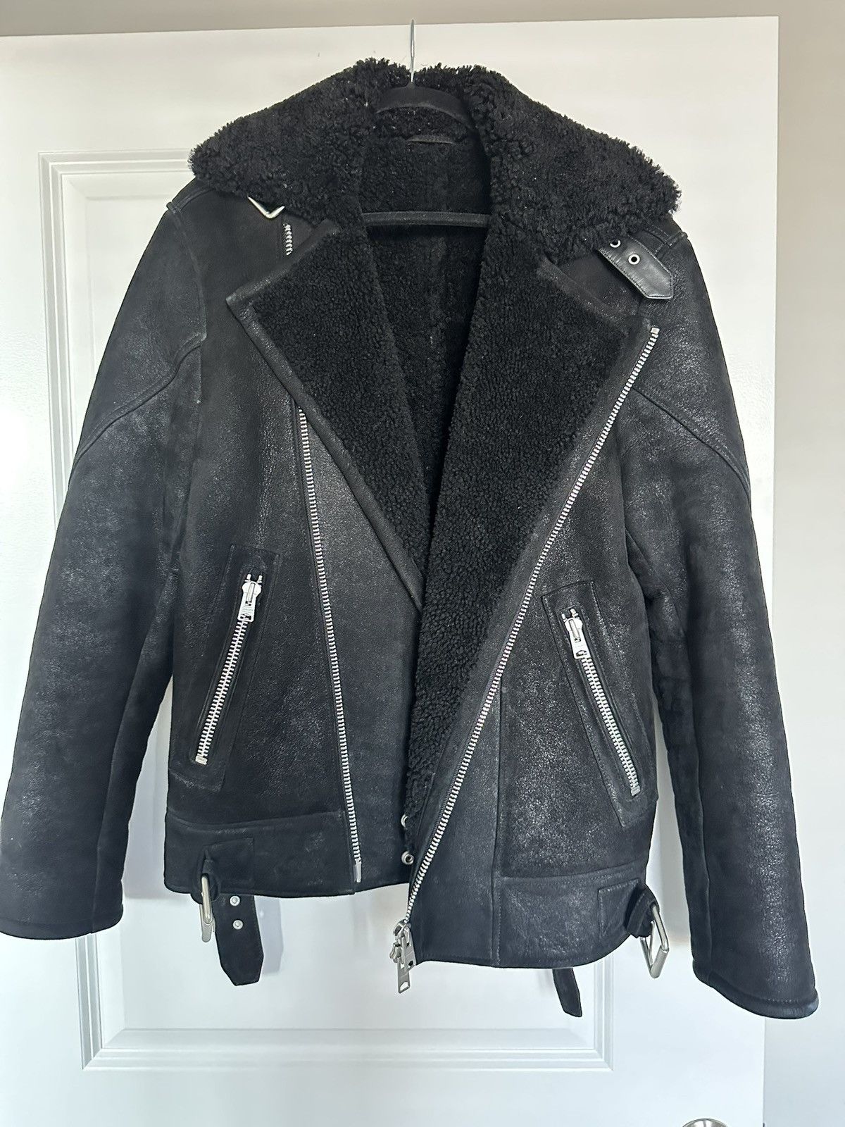 Allsaints Allsaints Black Shearling Size Small Size US S / EU 44-46 / 1 - 1 Thumbnail