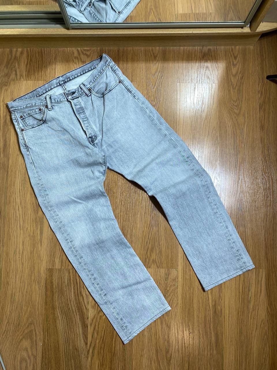 Levi's Vintage Levis 501 Super Gray Jeans Size US 33 - 2 Thumbnail