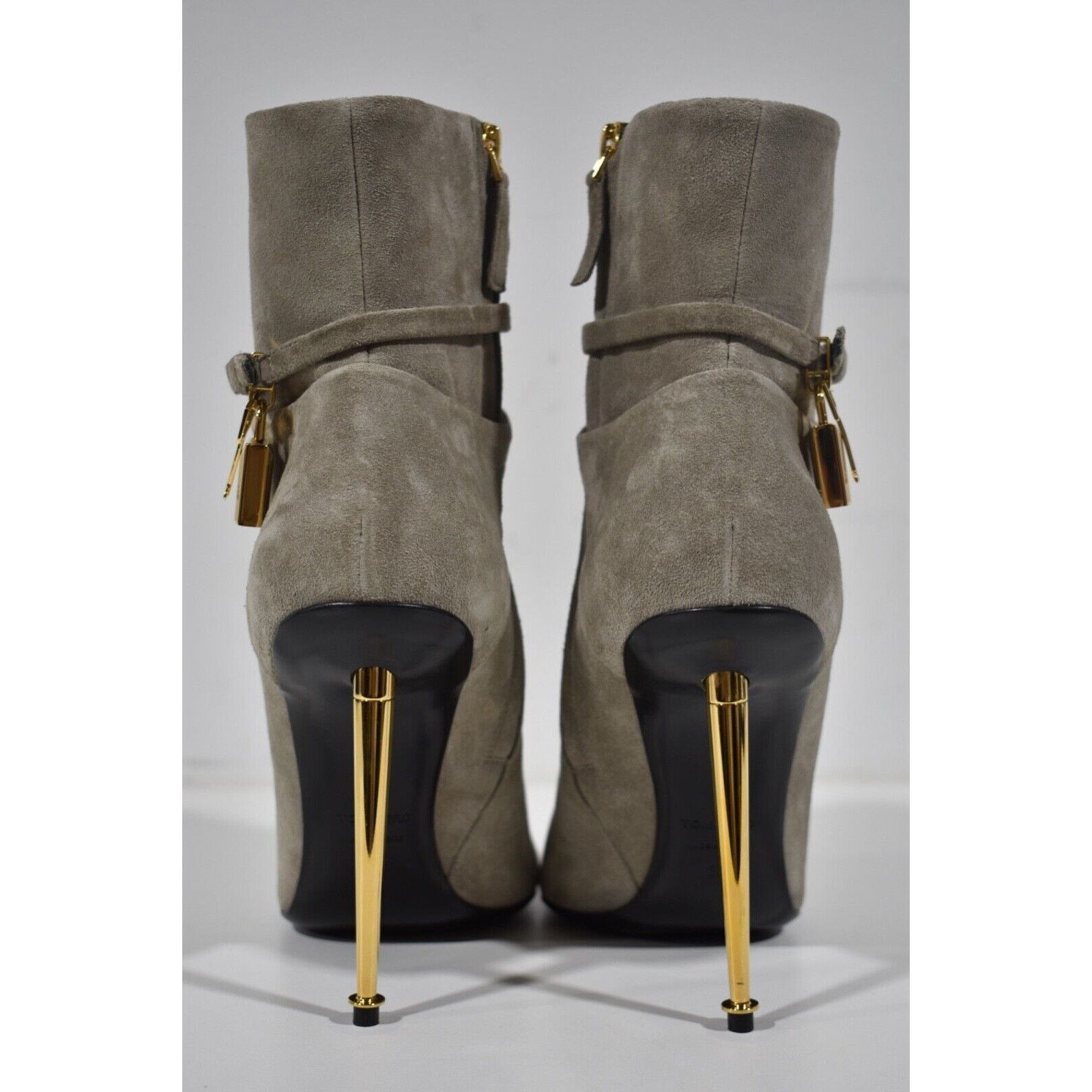 Tom Ford Padlock 105mm Suede Ankle Strap Pointed Toe Heel Bootie 41 Size US 11 / IT 41 - 11 Thumbnail