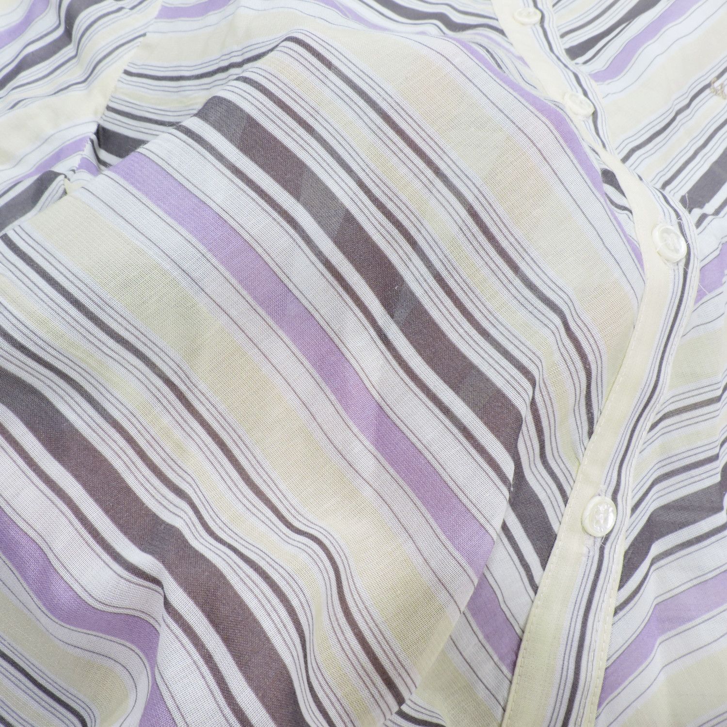 Salvatore Ferragamo SALVATORE FERRAGAMO STRIPED LONG SLEEVE SHIRT Size L / US 10 / IT 46 - 12 Thumbnail
