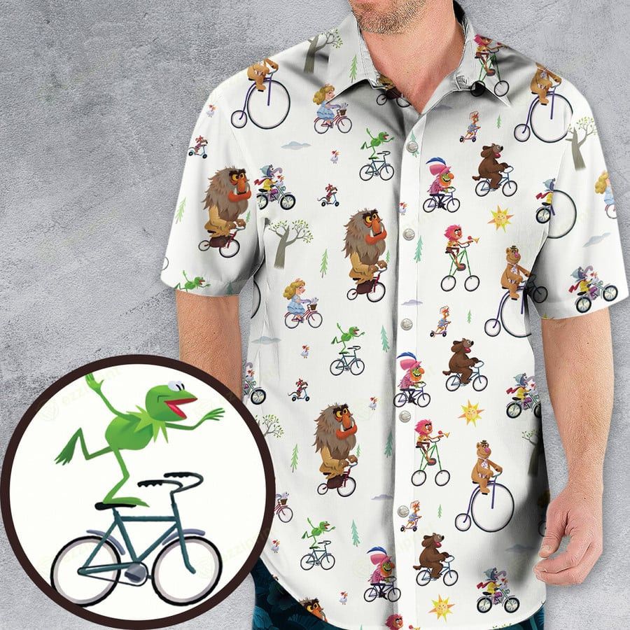 Other The Muppet Movie Bike Scene Hawaiian Shirt Size US L / EU 52-54 / 3 - 1 Thumbnail