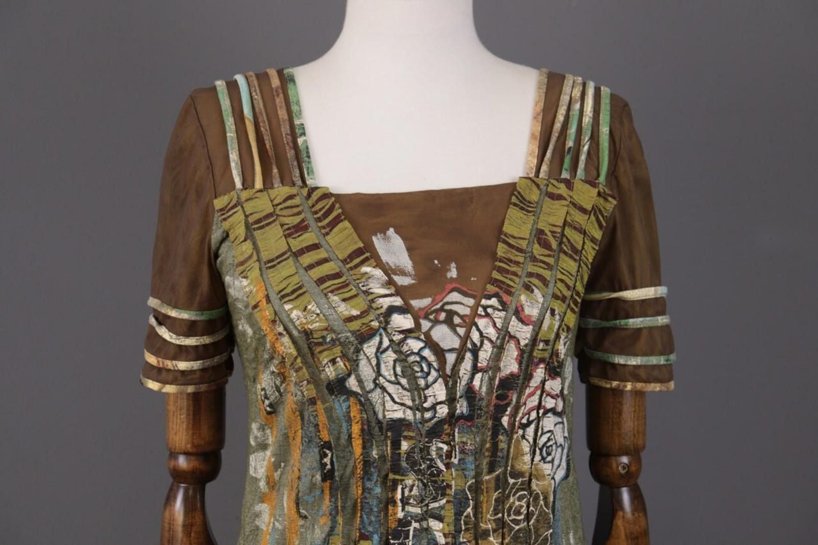 Designer Save The Queen Multicolor Abstract A-Line Dress Size M Size M / US 6-8 / IT 42-44 - 4 Thumbnail