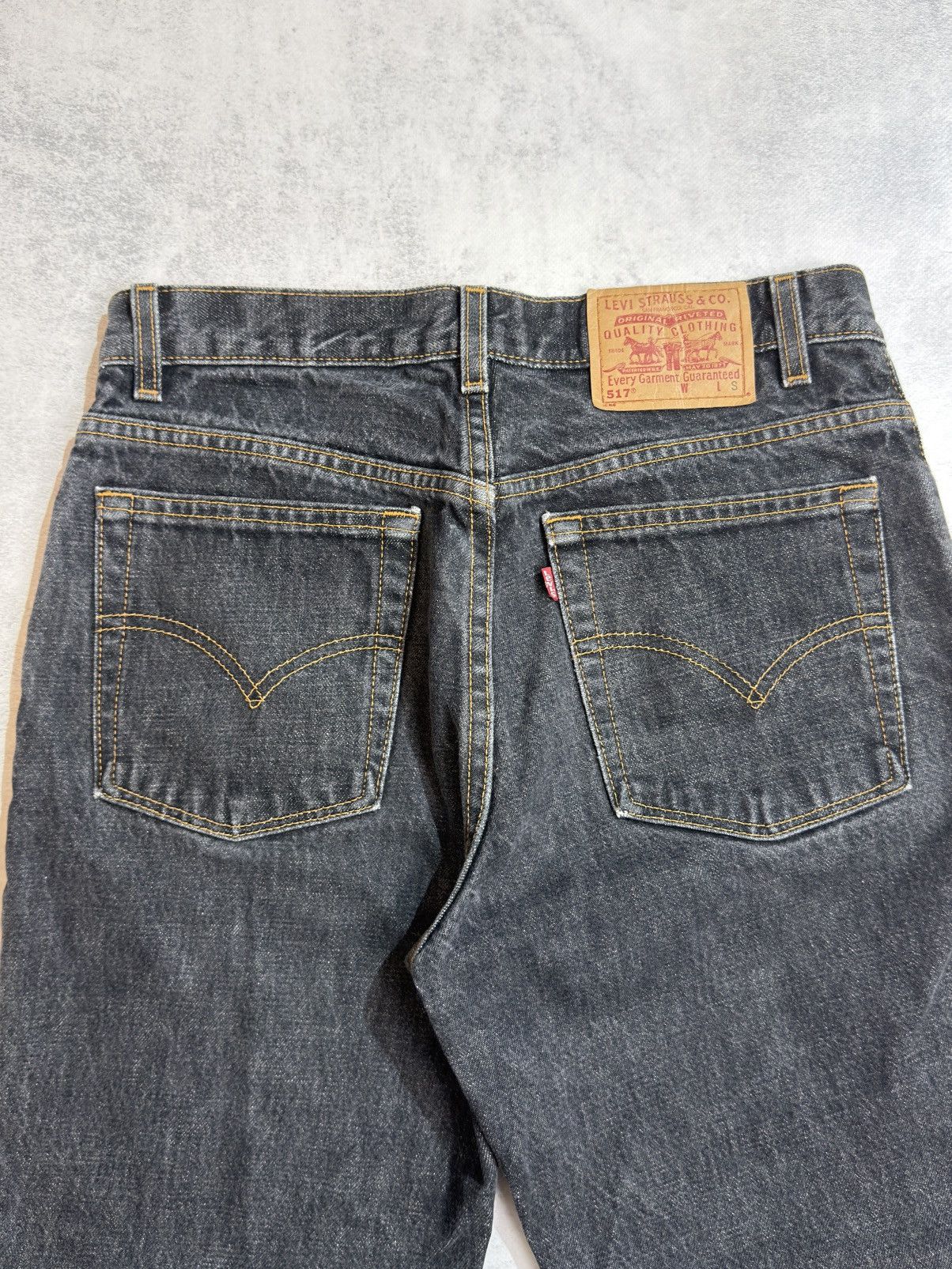 Levi's Vintage Clothing Levi's 517 Bootcut Men's Gray Jeans Denim Grey Wash USA Size US 32 / EU 48 - 3 Thumbnail