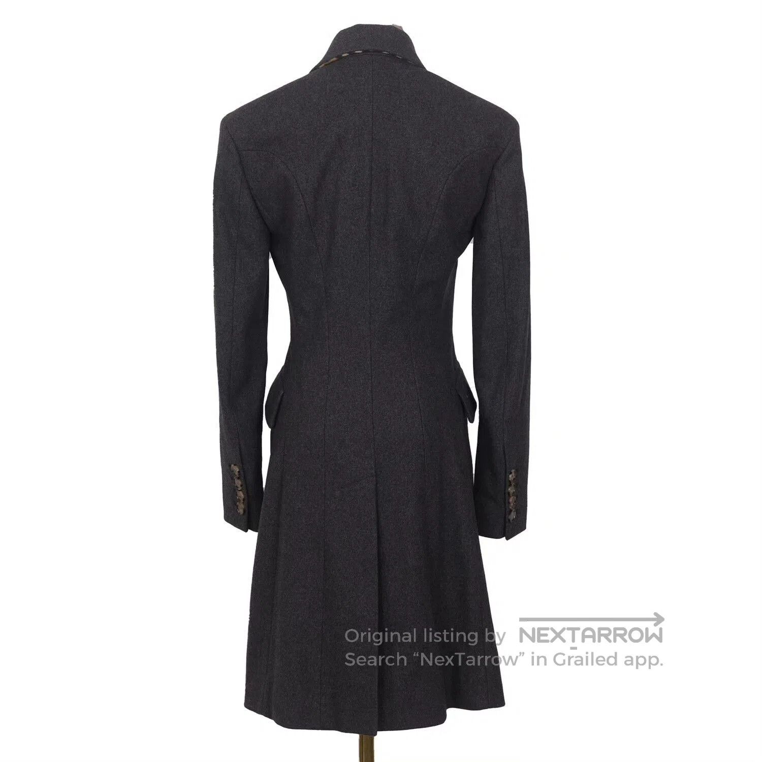 Burberry Burberry Gray Wool Coat Size 36. Size XS / US 0-2 / IT 36-38 - 2 Thumbnail