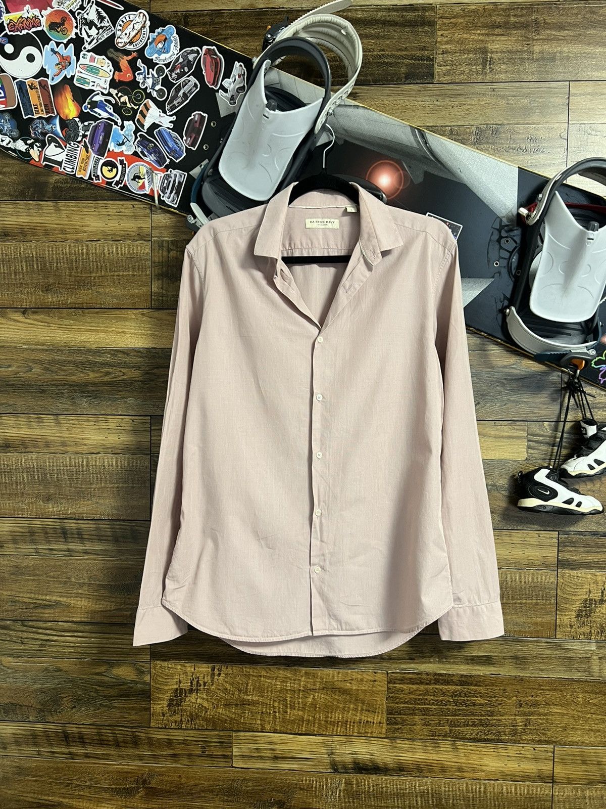 Burberry Burberry Button Up Long Sleeves Shirt Size US L / EU 52-54 / 3 - 1 Thumbnail