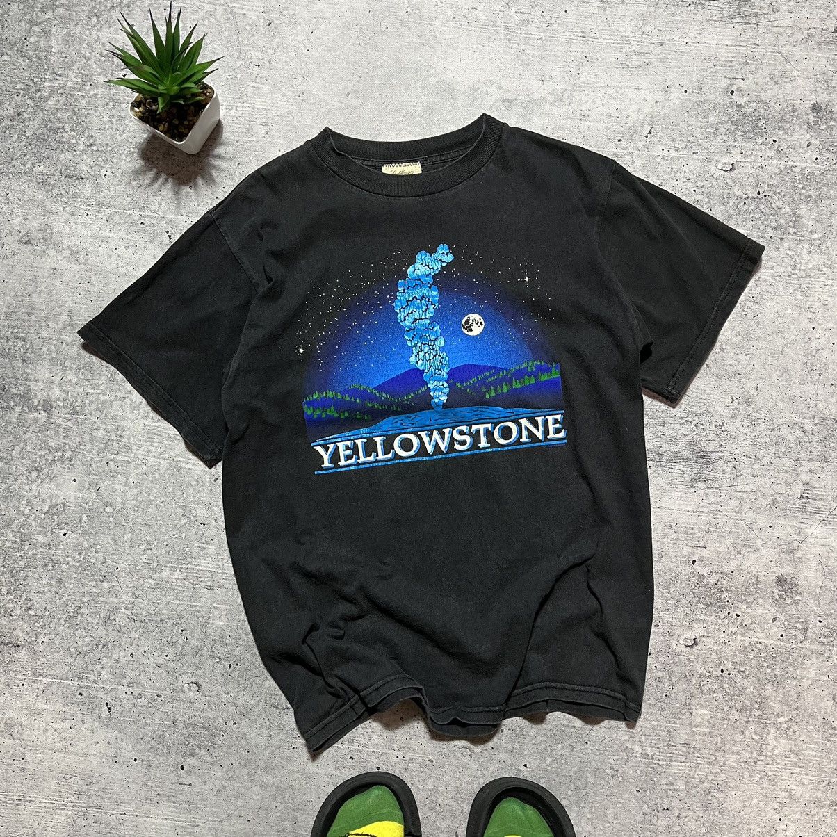 Band Tees × Vintage 📌 Vintage Washed Faded Yellowstone Band Tee T-Shirt Size US L / EU 52-54 / 3 - 1 Thumbnail