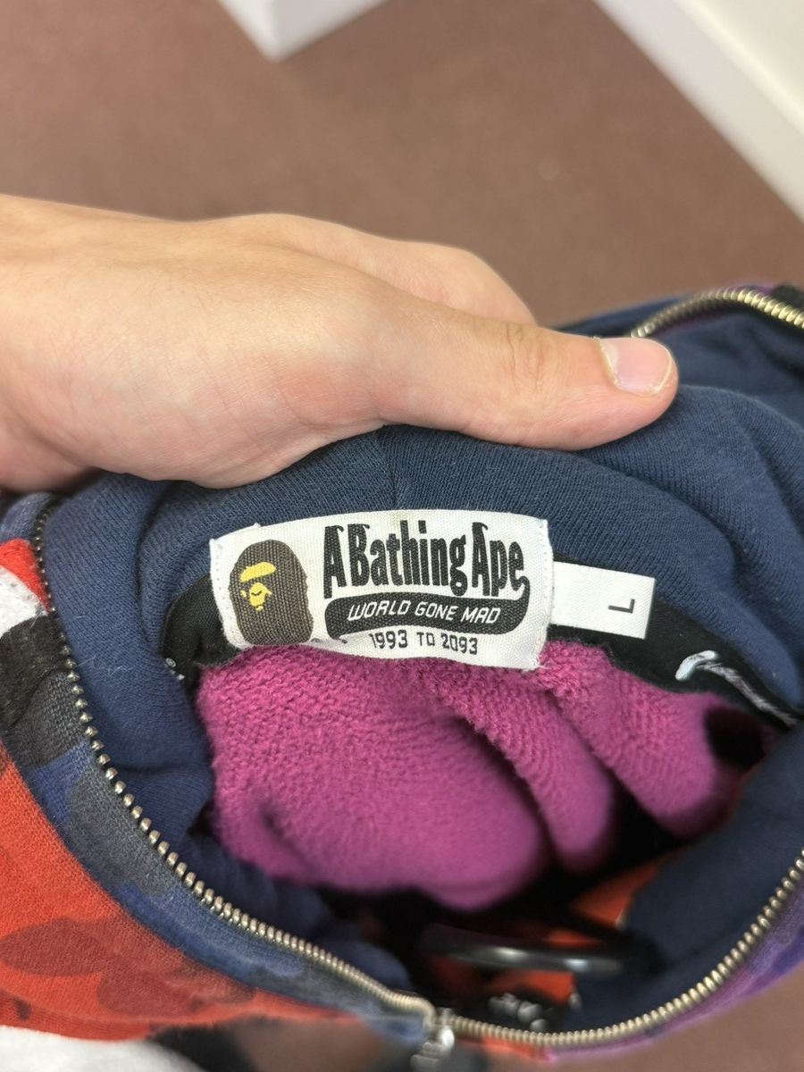 Bape Multi color Double Zip bape hoodie Size US L / EU 52-54 / 3 - 3 Thumbnail
