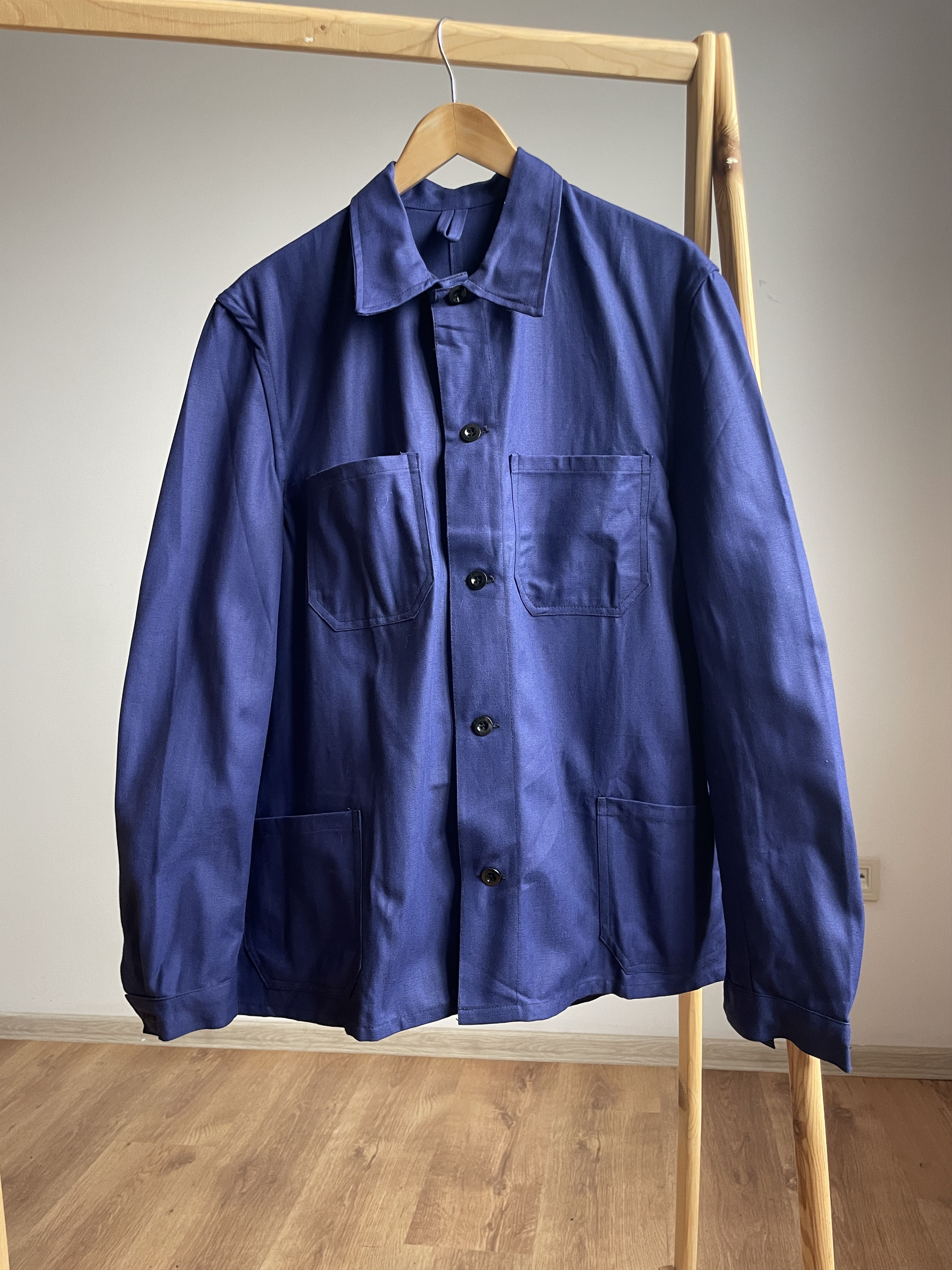 Vintage Deadstock Vintage 80's HBT Franz Weiss Austrian Work Jacket Size US L / EU 52-54 / 3 - 1 Thumbnail