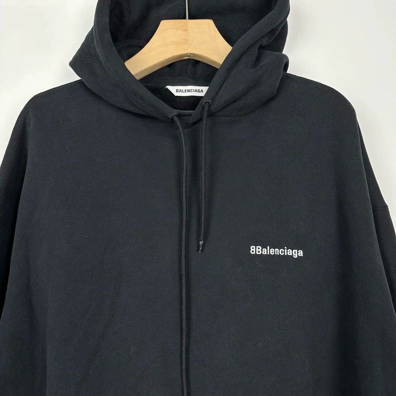 Balenciaga Balenciaga embroidered logo on chest hoodie 2502-Nextarrow Size US S / EU 44-46 / 1 - 3 Thumbnail