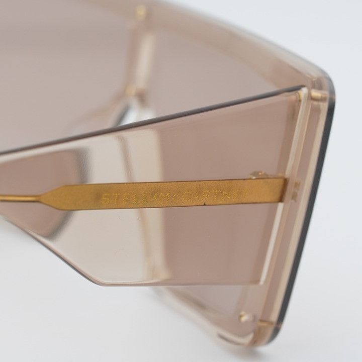 Stella McCartney Stella McCartney SC40083I 45E Sunglasses Shiny Brown Shield Size ONE SIZE - 5 Thumbnail