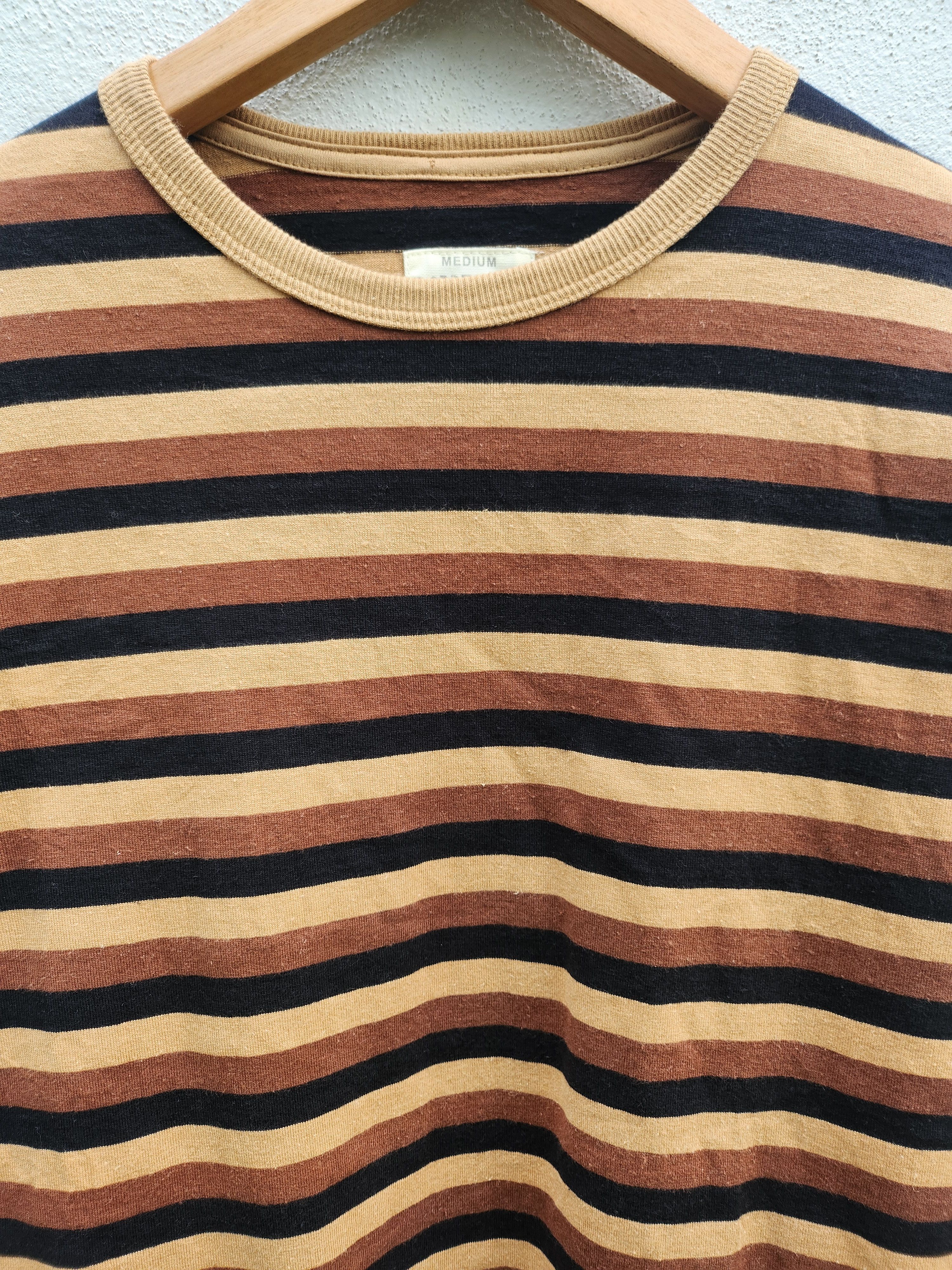 Beams Plus 💥Beam+ Border Bum Hemp Cotton ClothesStriped LS Tshirt Size US M / EU 48-50 / 2 - 4 Thumbnail