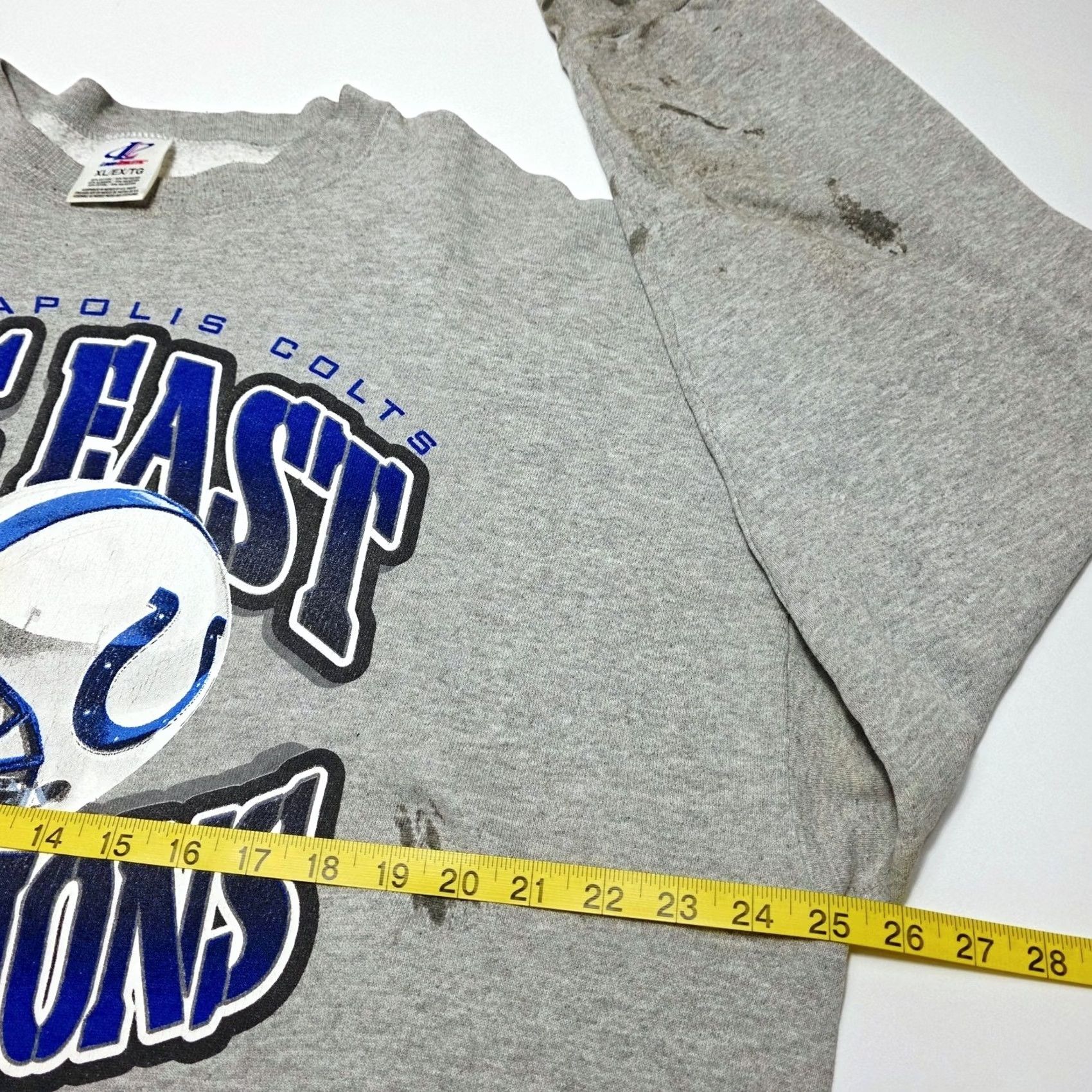 Logo Athletic VINTAGE Logo Athletic Colts Sweatshirt XL 1999 AFC East Champions Gray 90s Mens Size US XL / EU 56 / 4 - 7 Thumbnail