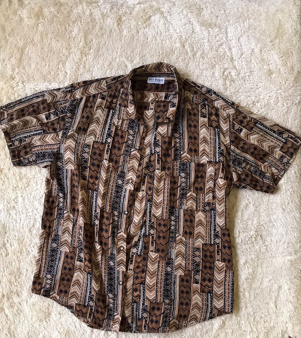 Japanese Brand Off Road Shirt Short Slevee Buttondown Size US L / EU 52-54 / 3 - 1 Thumbnail