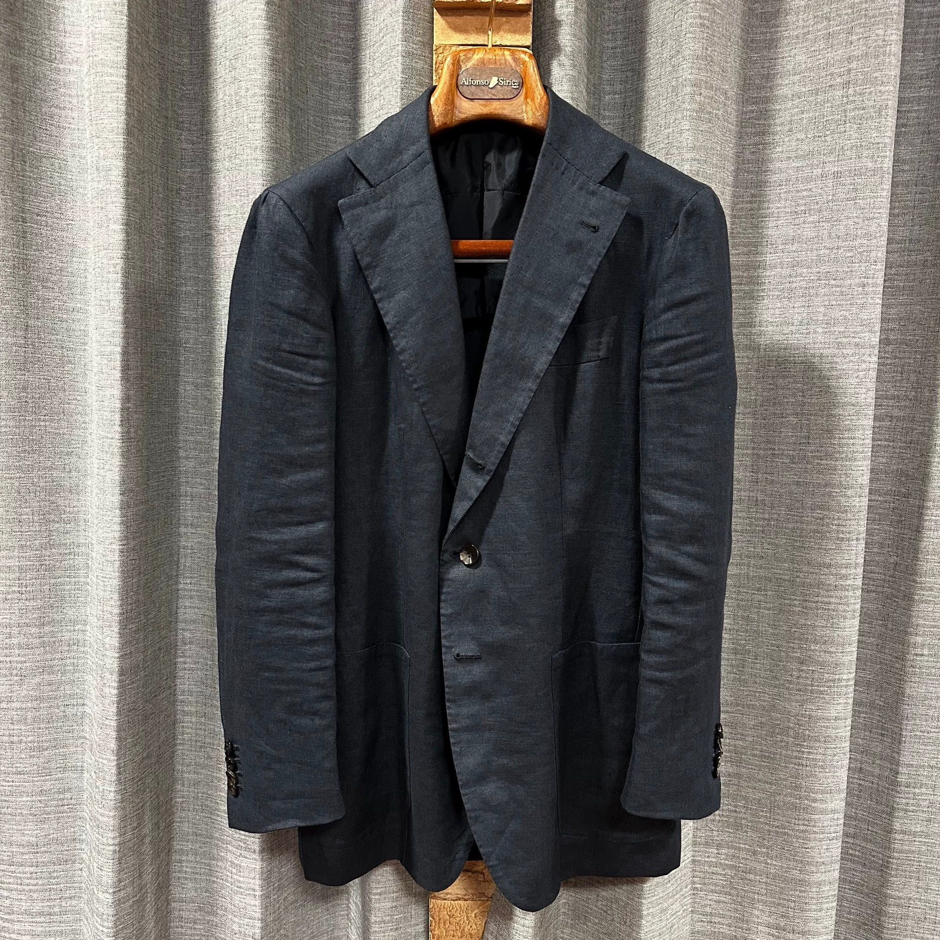 Other Alfonso Sirica Napoli Handmade Linen Suit Jacket 46 Size 46R - 1 Thumbnail