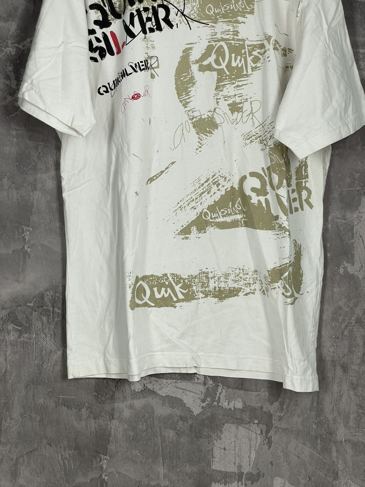 Quicksilver × Quiksilver × Vintage Vintage Quiksilver Spellout T-shirt y2k Size US M / EU 48-50 / 2 - 5 Thumbnail