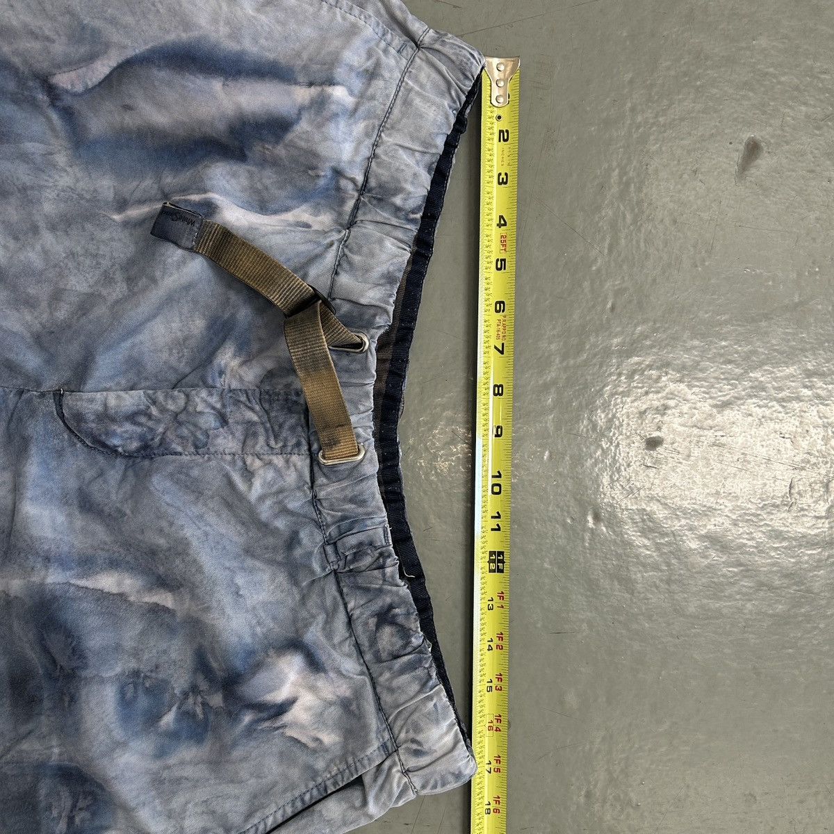 Designer White Sand Italy Tie-Dye Effect Cotton Pants Size US 34 / EU 50 - 6 Thumbnail