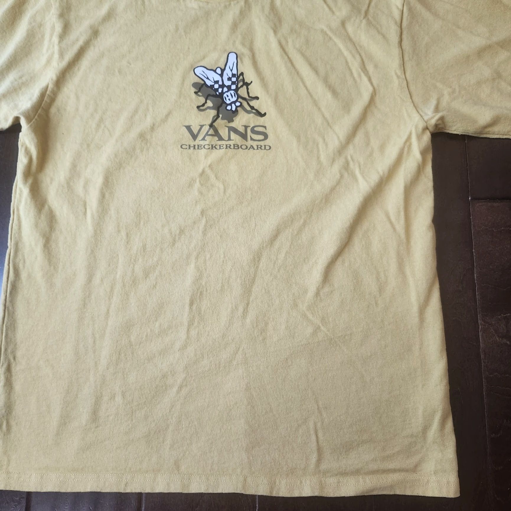 Vans VANS T-Shirt Mens Small Yellow Graphic Print Checkerboard Fly 90s Classic Skate Tee Size US S / EU 44-46 / 1 - 3 Thumbnail