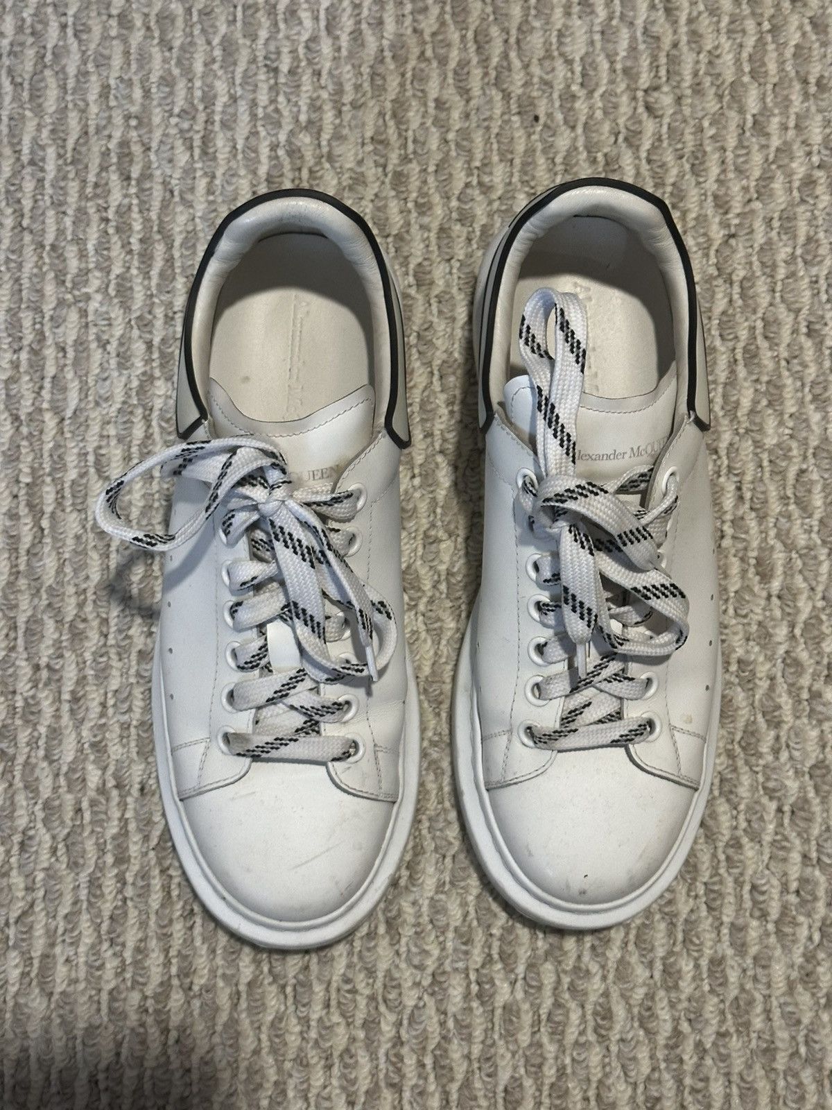 McQ Alexander McQueen Alexander McQueen White Black Trim Men’s Shoes Size US 9 / EU 42 - 3 Thumbnail