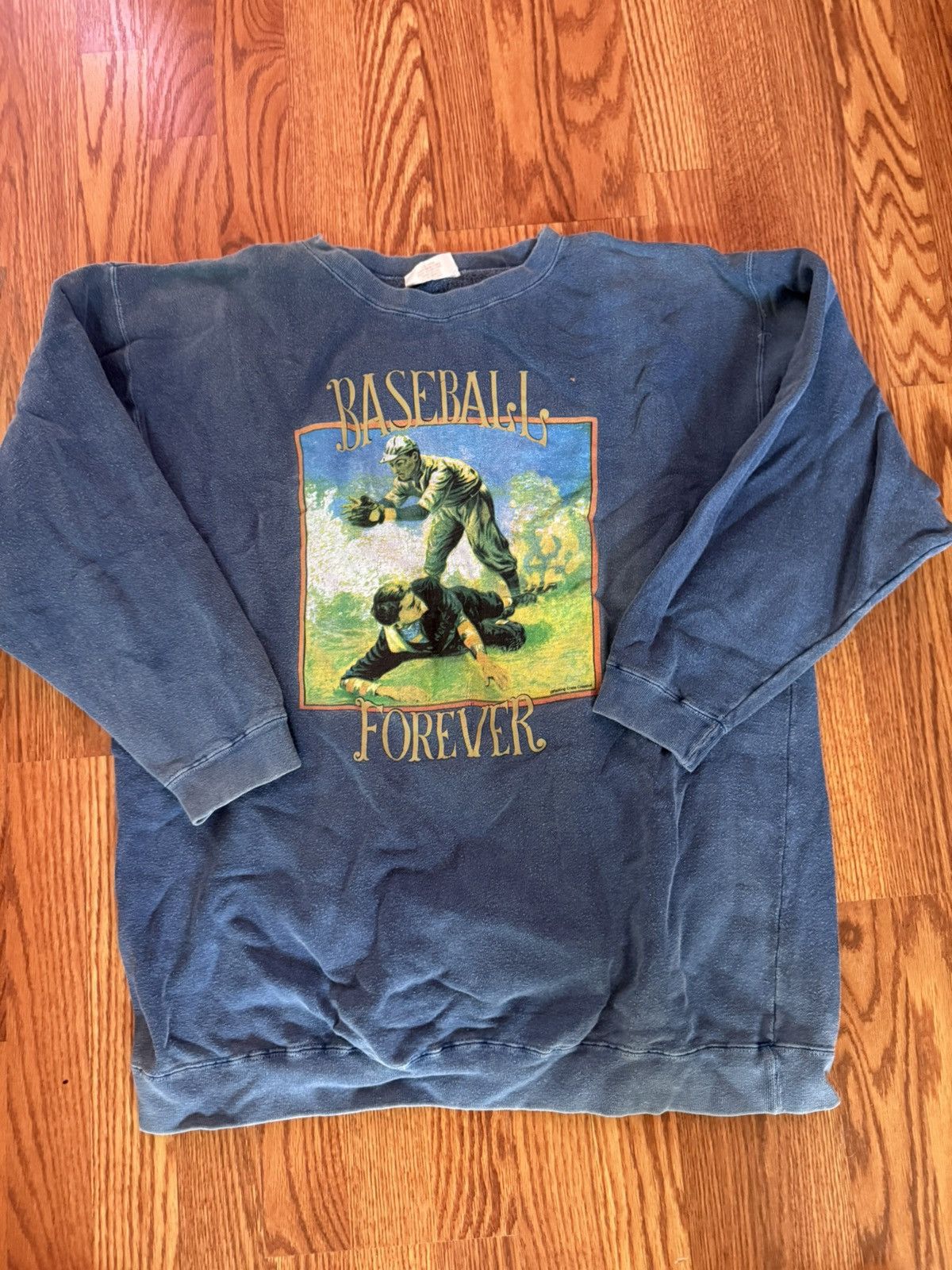 Other Vintage “Baseball Forever” Graphic Crewneck Sweatshirt Size US L / EU 52-54 / 3 - 1 Thumbnail