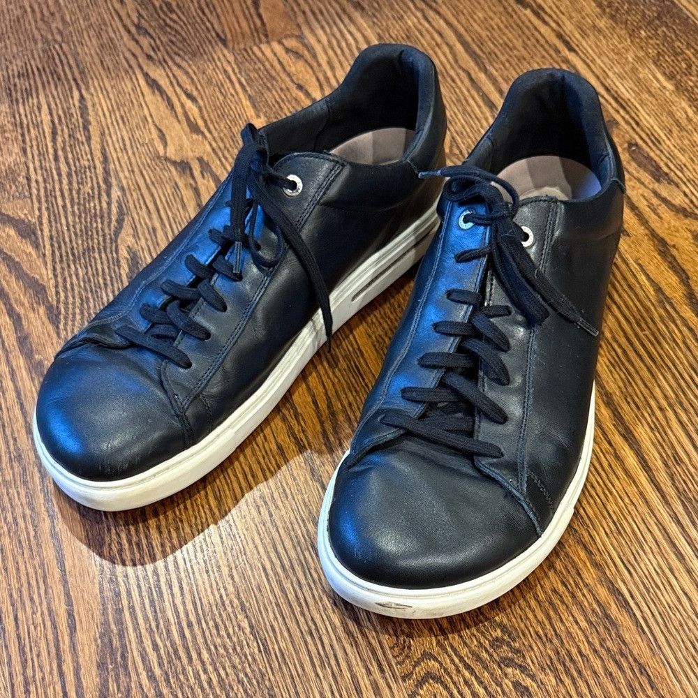 Birkenstock Birkenstock Men's 13/13.5/46L Black Leather Sneakers Size US 13 / EU 46 - 1 Thumbnail