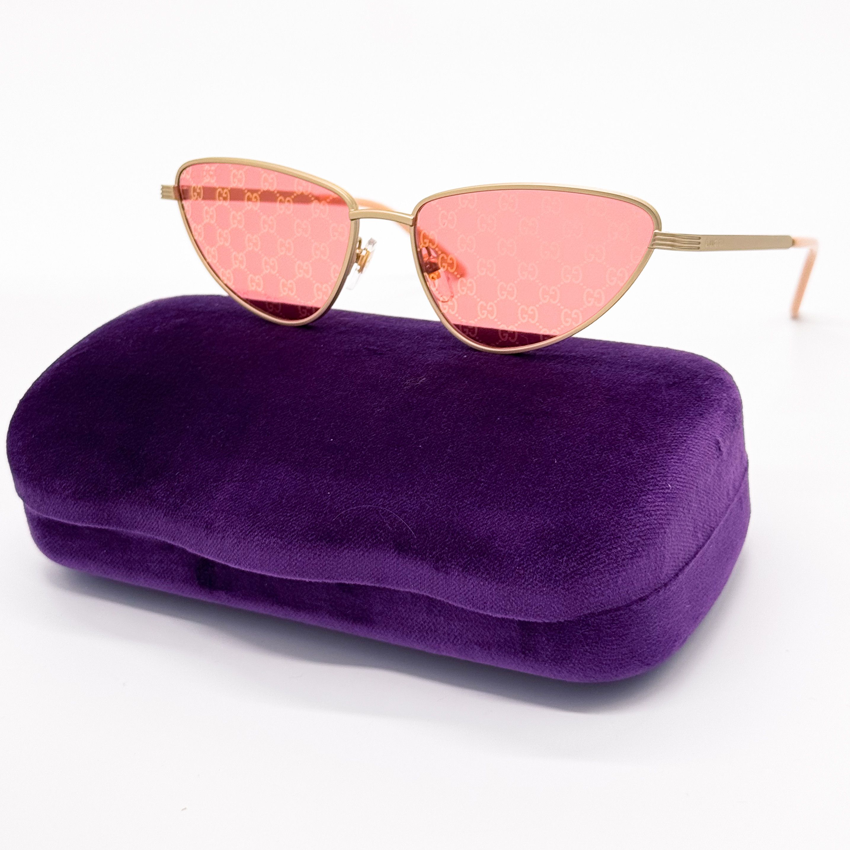 Gucci NEW GUCCI GG1879S 004 GOLD RED WOMEN SUNGLASSES GUCCI Size ONE SIZE - 1 Thumbnail