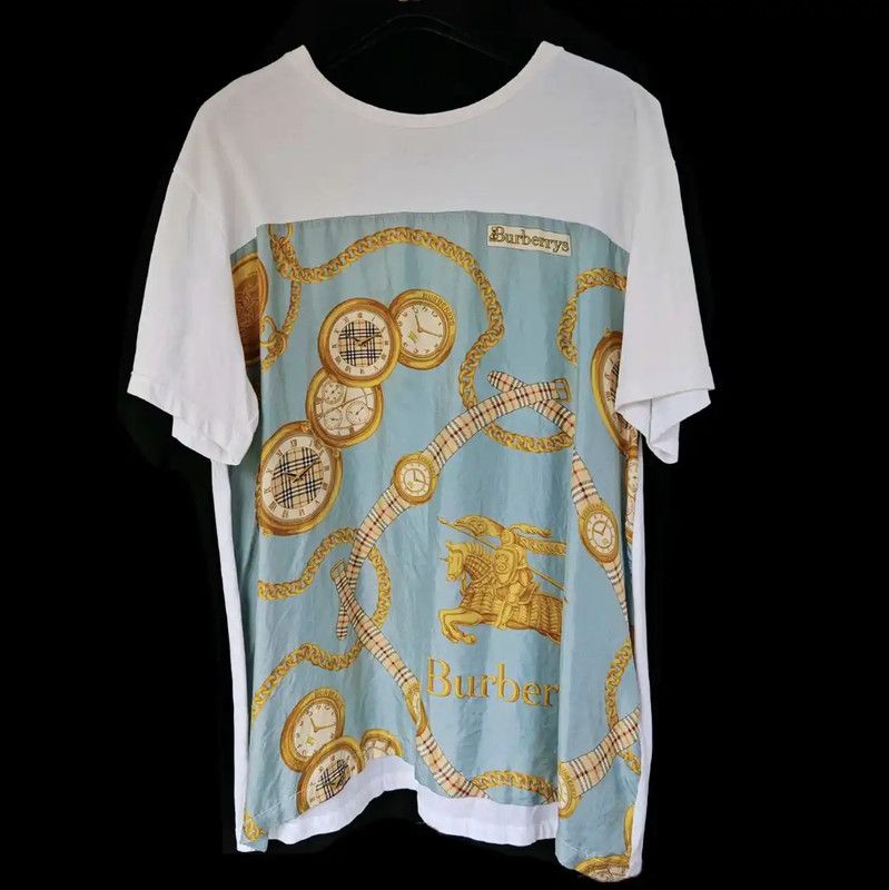 Burberry Burberry Summer Silk Short Sleeve T-Shirt Size M / US 6-8 / IT 42-44 - 1 Thumbnail