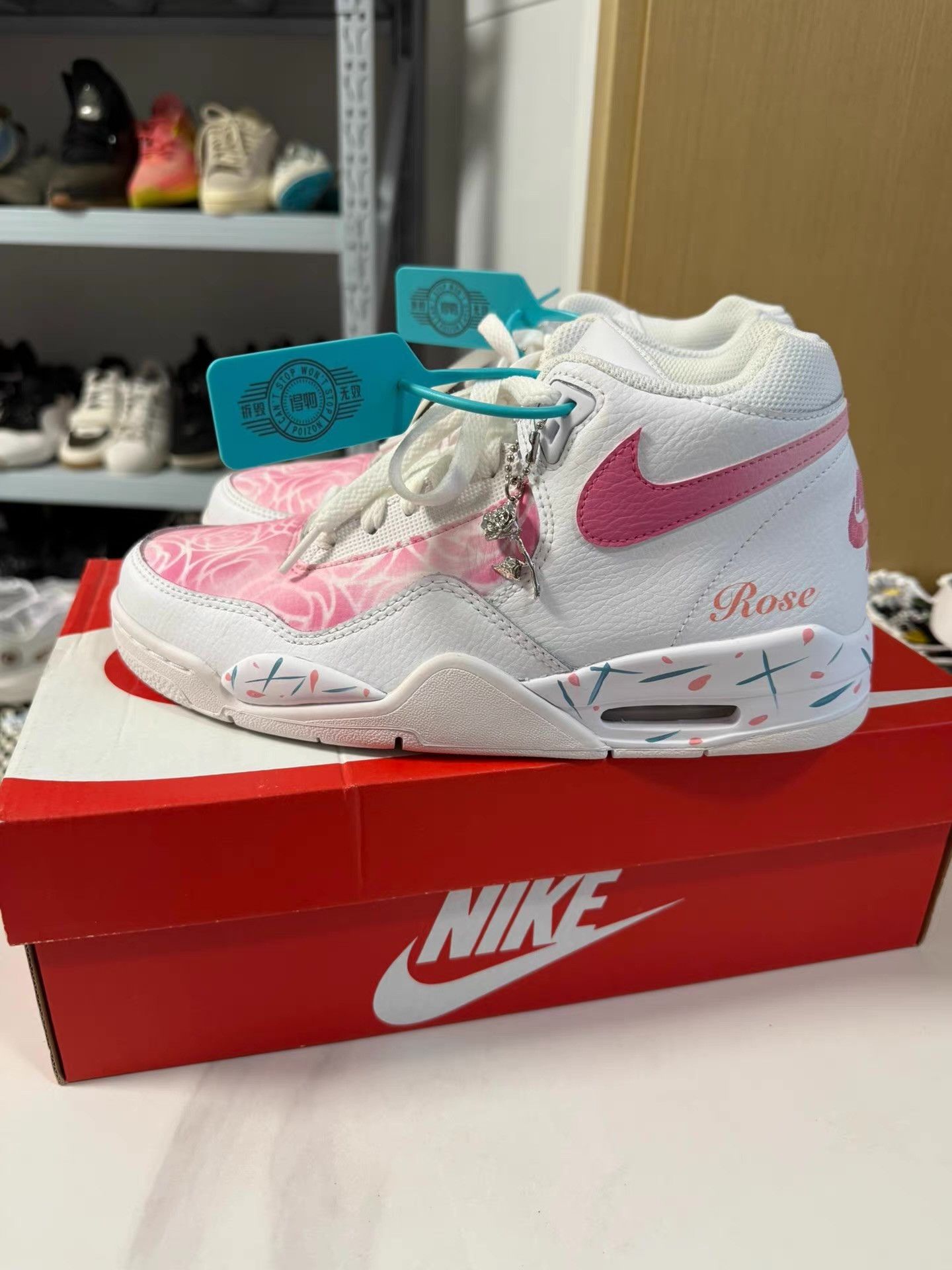 Nike NikeFlight LegacyCustomhigh-top comfortable cushioning Q10 Size US 6.5 / EU 39-40 - 1 Thumbnail