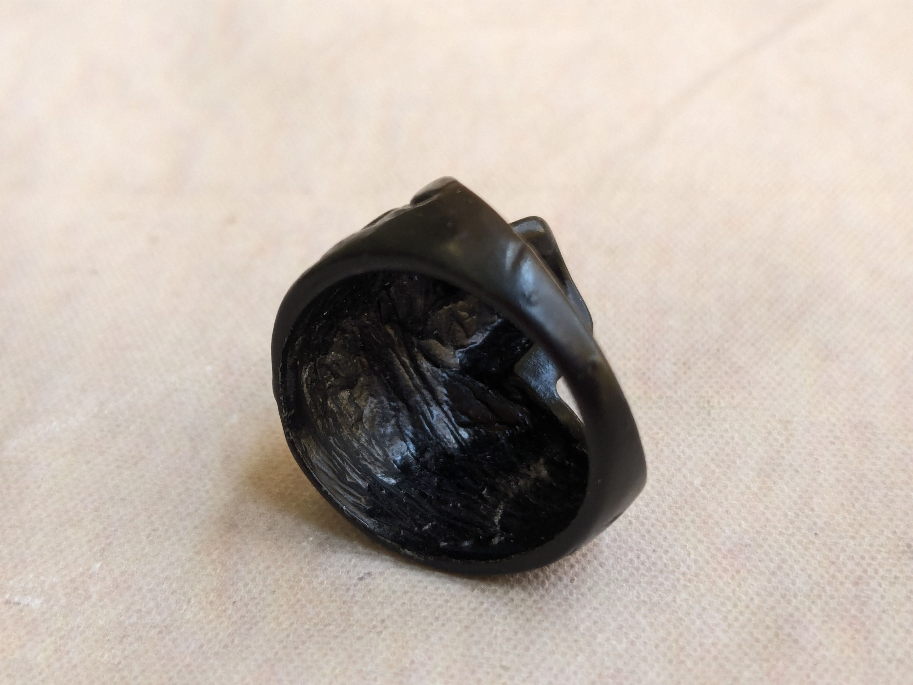 Jewelry Black Skull Ring 9.25 Size ONE SIZE - 9 Thumbnail