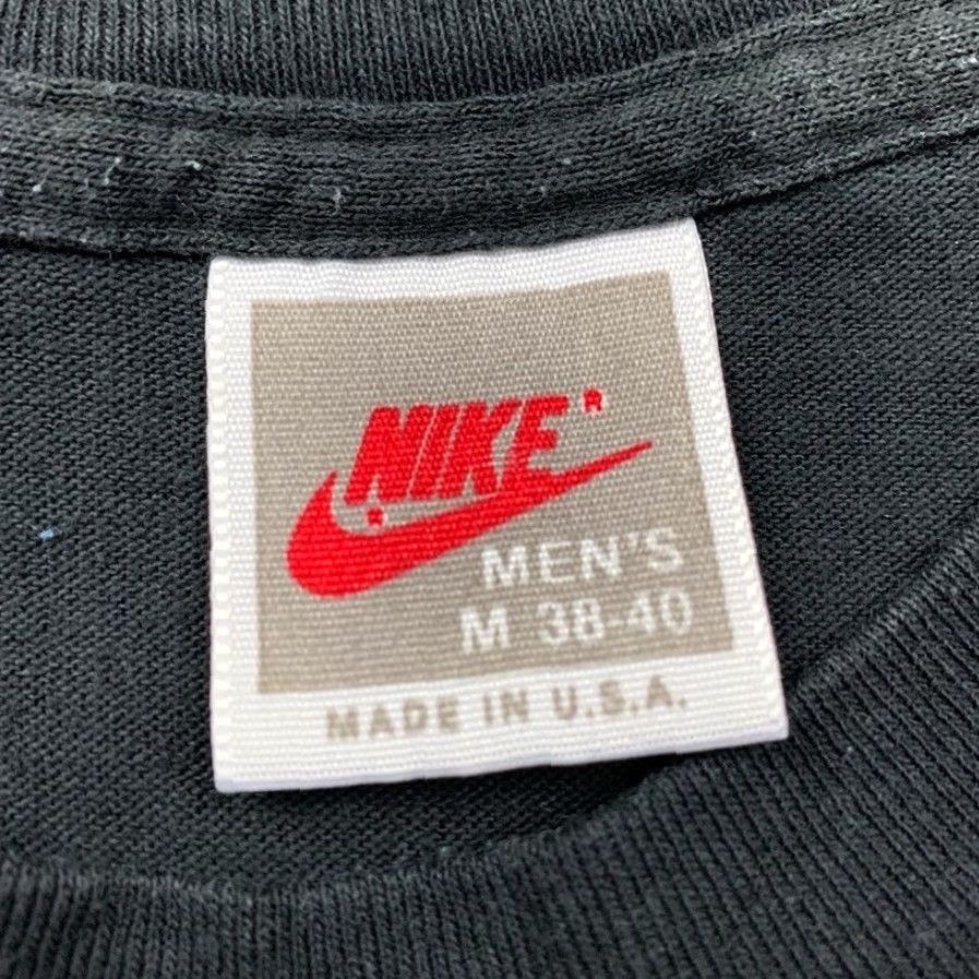 Nike VINTAGE Nike T-Shirt USA Graphic Tee 90s Men Medium Black Crew Neck Short Sleeve US Flag Logo Mens Unisex Size US M / EU 48-50 / 2 - 5 Thumbnail