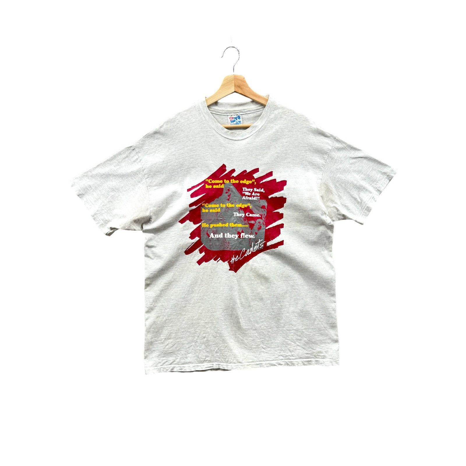 Hanes × Vintage 1990's The Cadets Religious Graphic Tee Size US XL / EU 56 / 4 - 1 Thumbnail