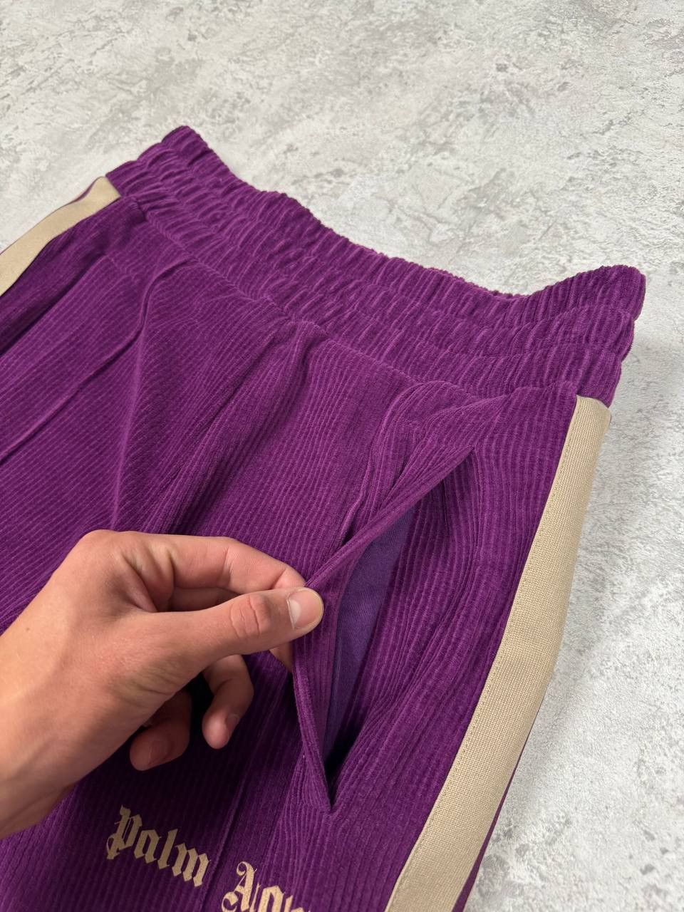 Palm Angels Palm Angels Violet Velvet Man Track Pants Size XS Size US 28 / EU 44 - 7 Thumbnail