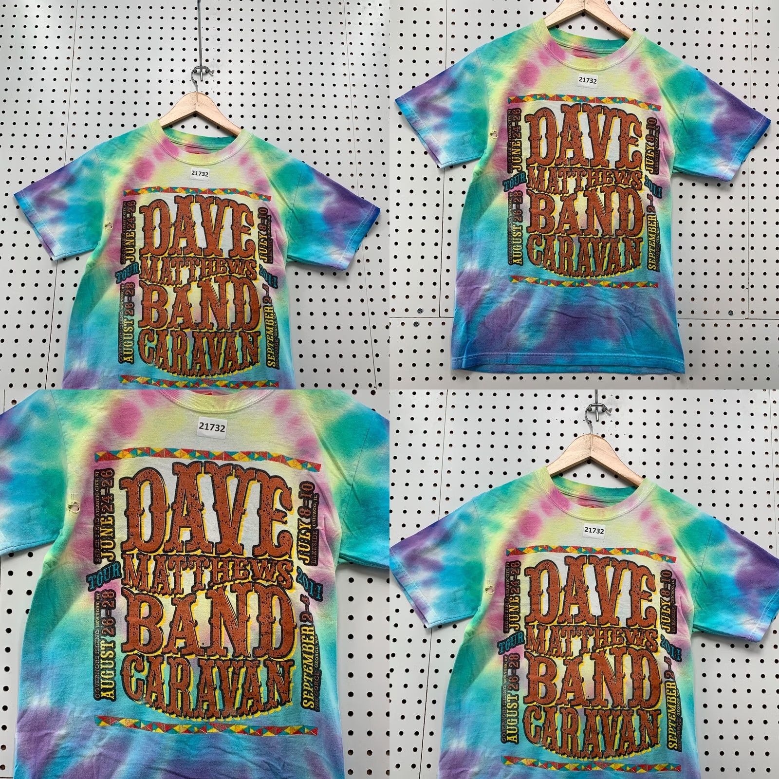 Hanes Dave Matthews Band Shirt Tie Dye 2011 Adult Small Music Rock TEE 17x26 Size US S / EU 44-46 / 1 - 8 Thumbnail