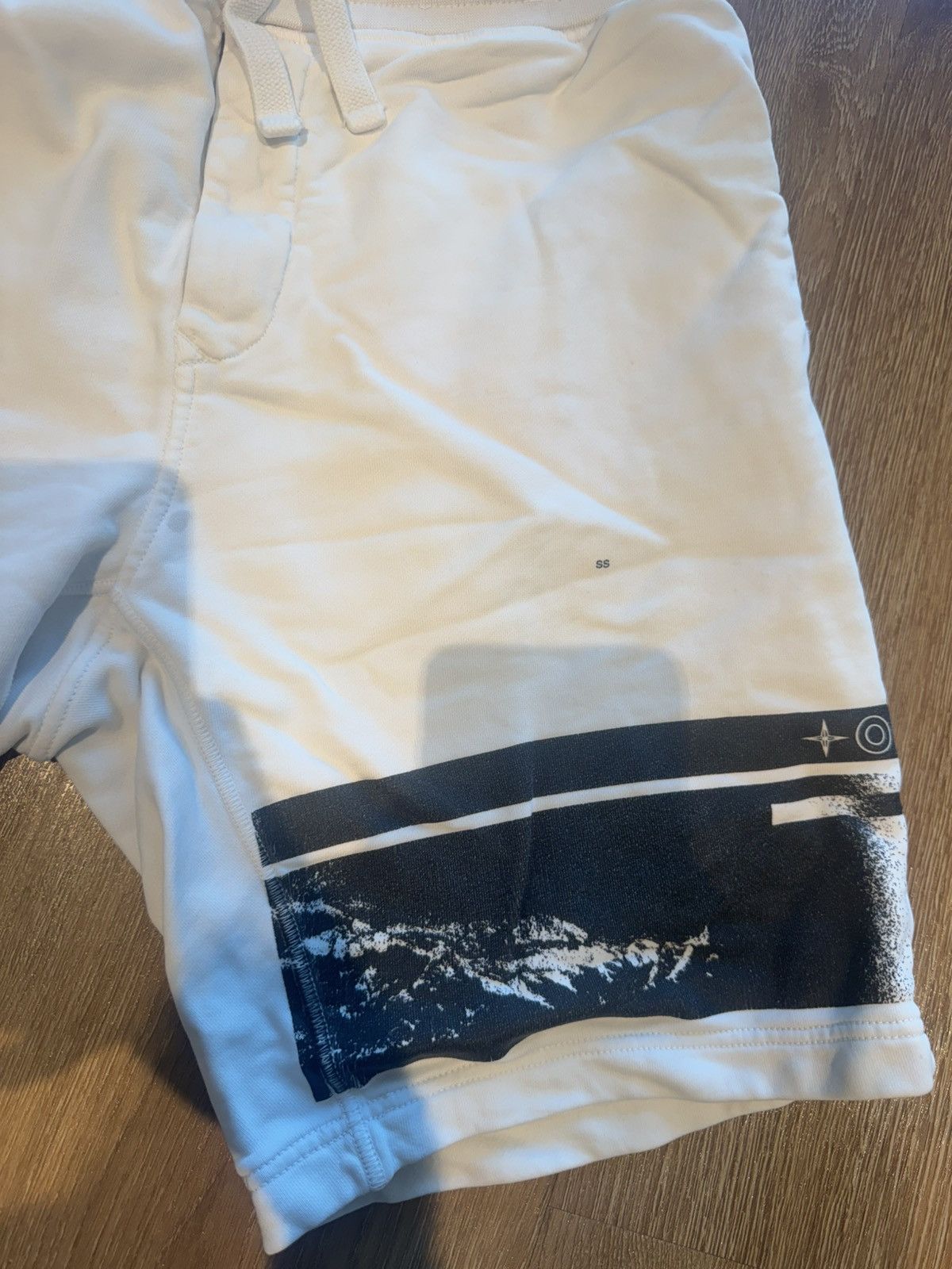 Stone Island Stone Island Cream Sweat Shorts Size US 33 - 3 Thumbnail