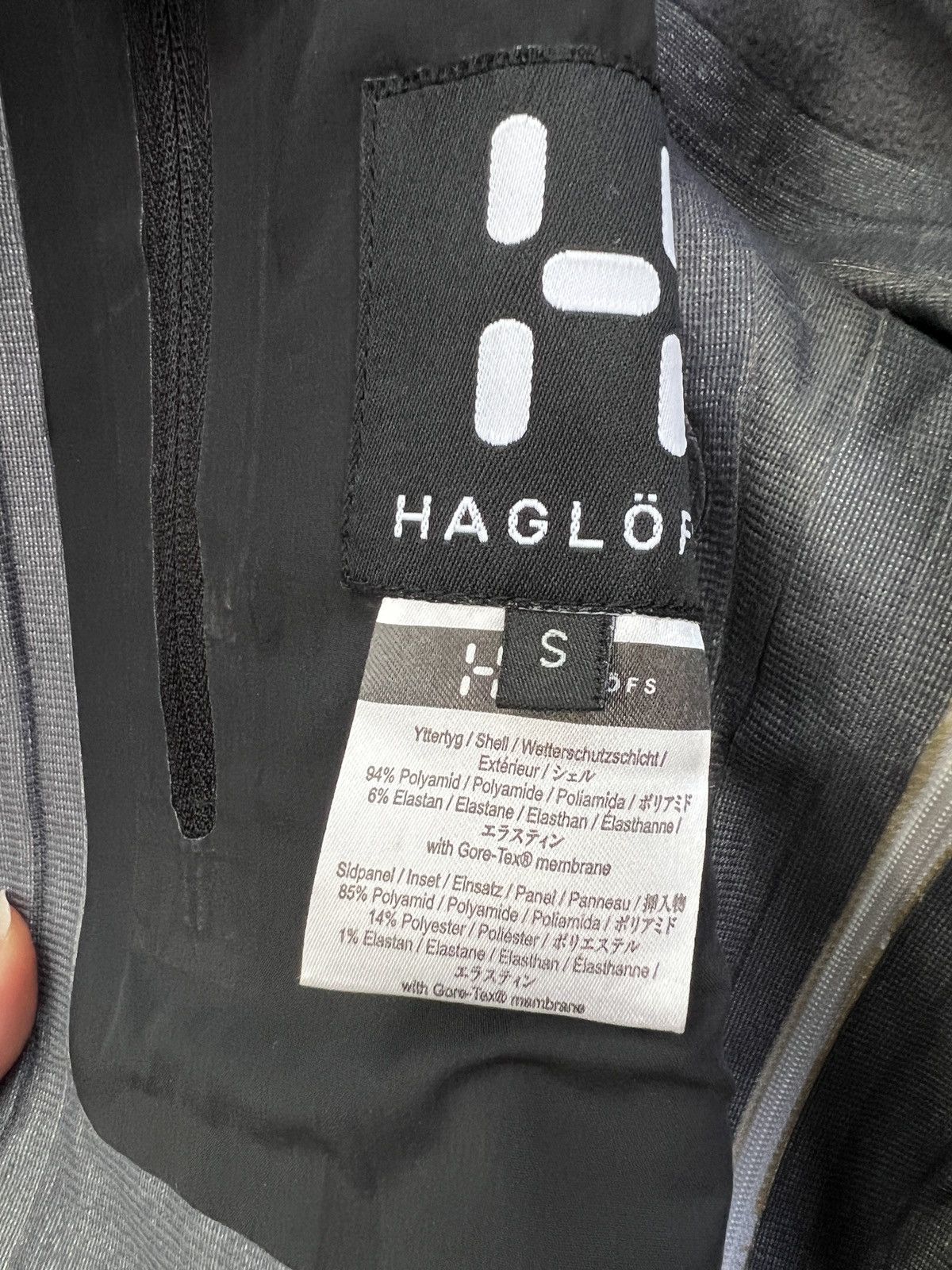 Haglofs Haglöfs Blue Gore-Tex Shell Jacket Tech Outdoor Size US S / EU 44-46 / 1 - 12 Thumbnail