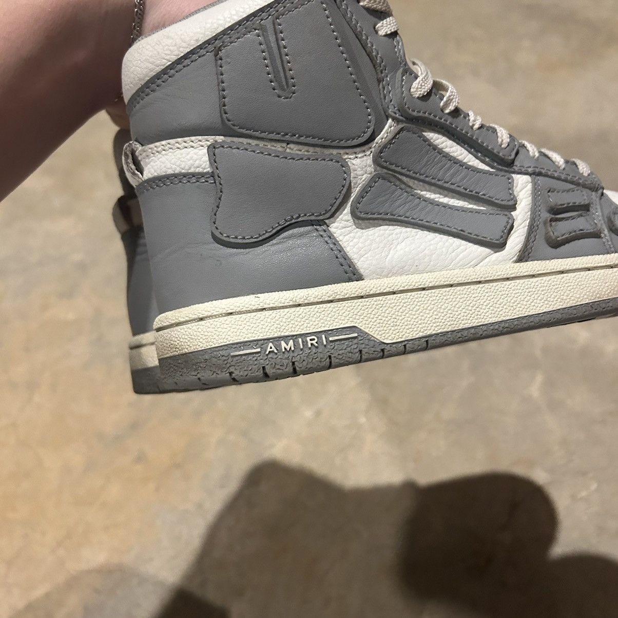 Amiri × Designer Amiri Skel Top Hi Sneakers Grey/White US 7 Size US 7 / EU 40 - 8 Thumbnail