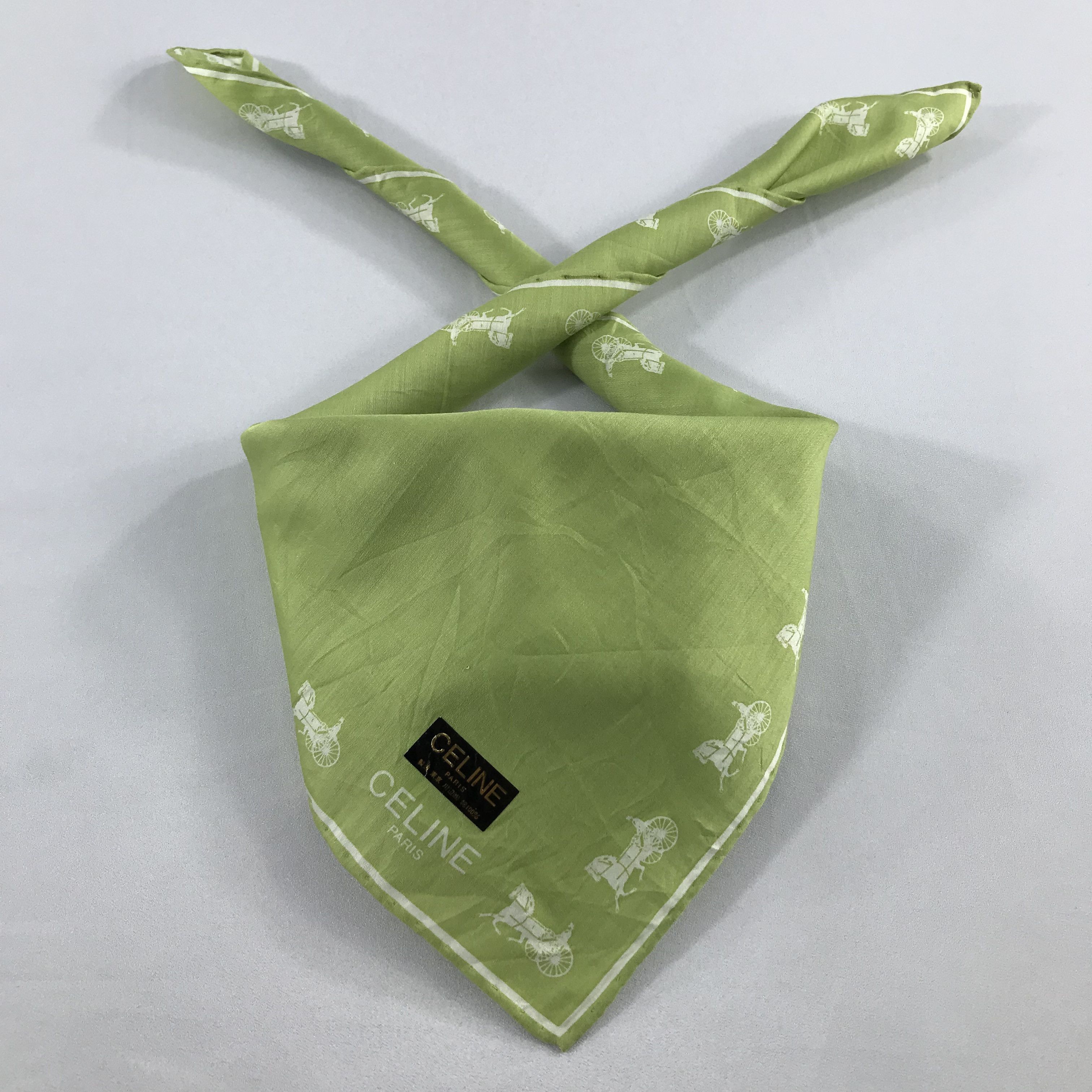 Celine × Vintage Celine Bandana / Handkerchief / Neckerchief - S2486 Size ONE SIZE - 3 Thumbnail