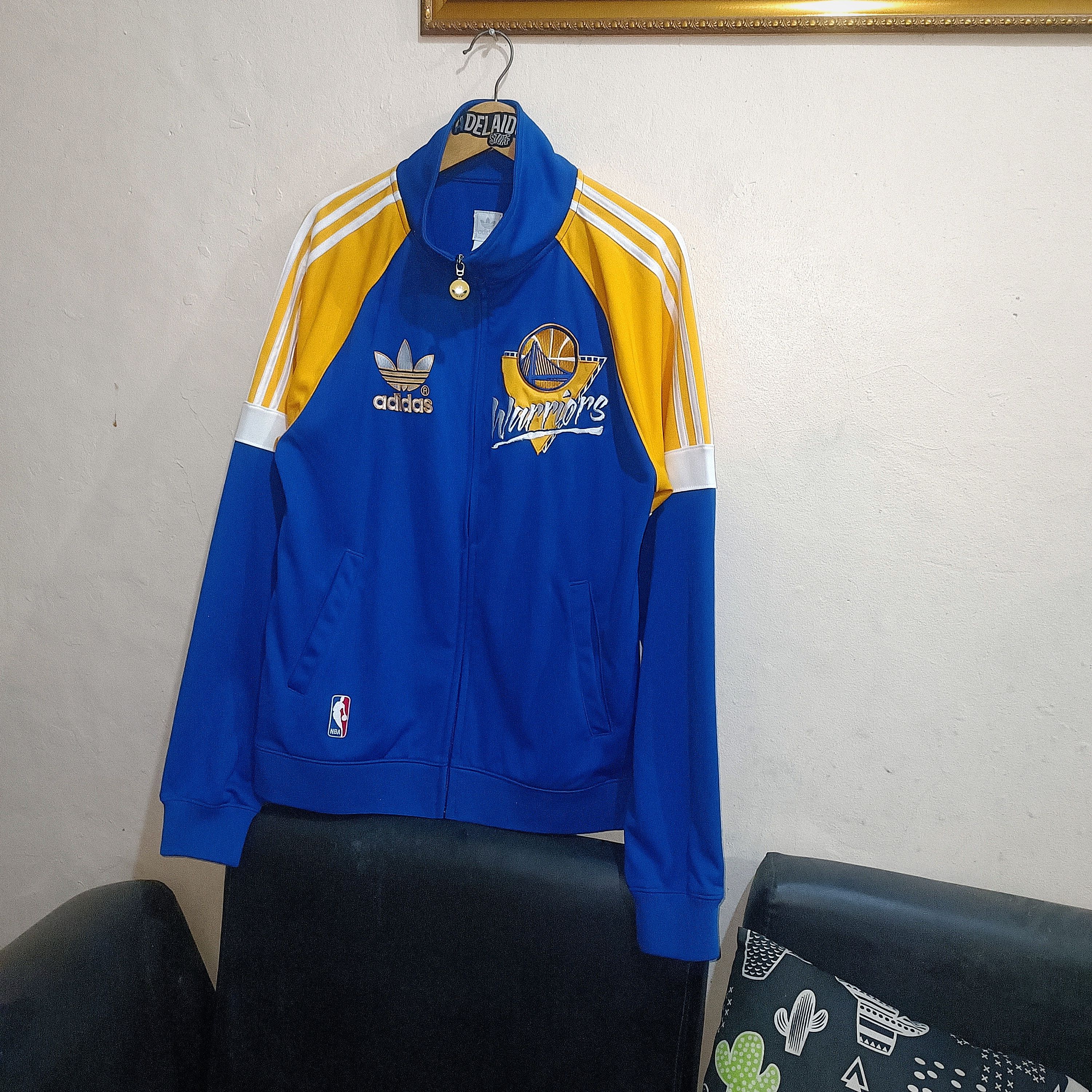Adidas Tracktop Adidas NBA Golden State Warriors Size US S / EU 44-46 / 1 - 1 Thumbnail