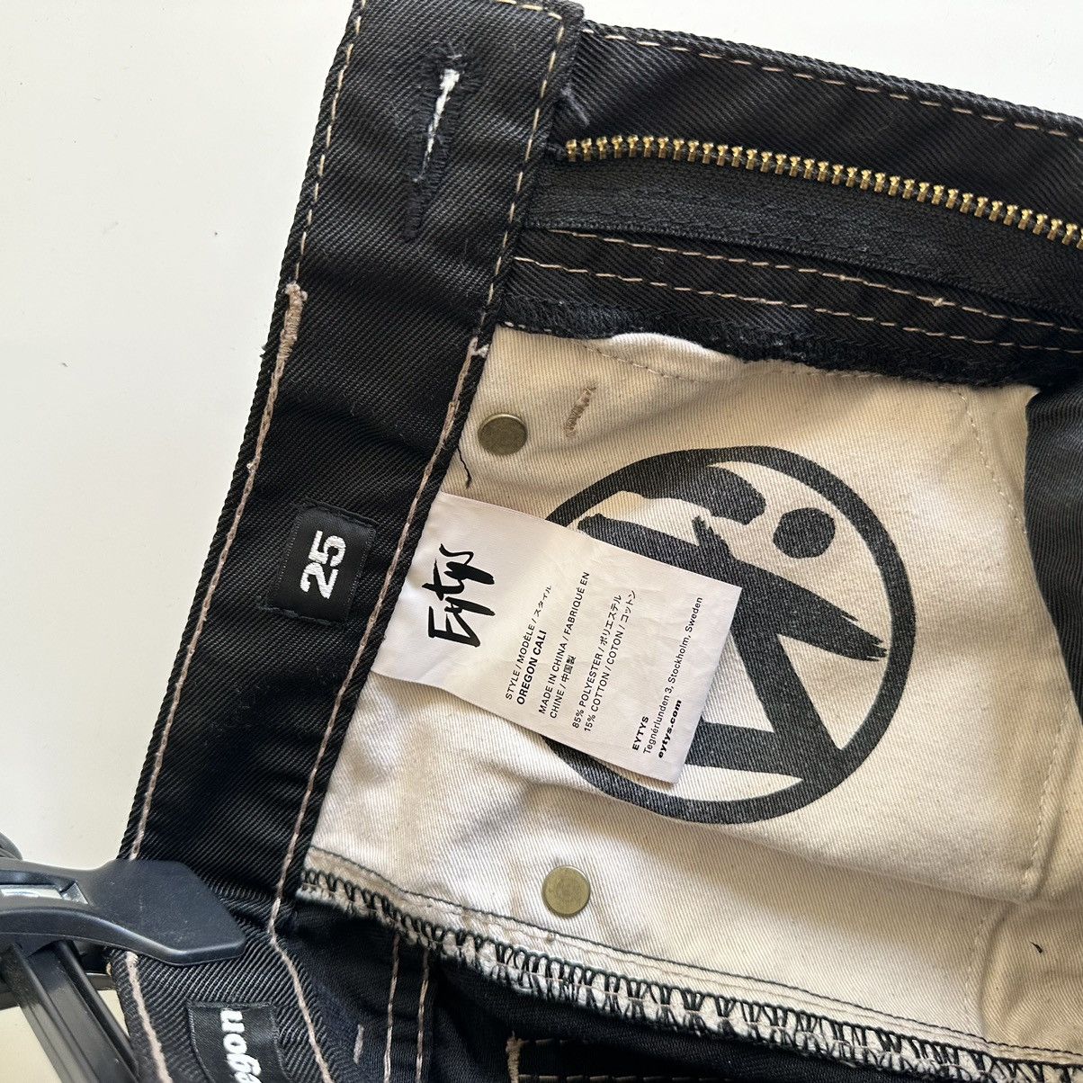 Eytys × Vintage Eytys Black Oregon Cali jeans Flared pants Size 25" / US 0 / IT 36 - 6 Thumbnail