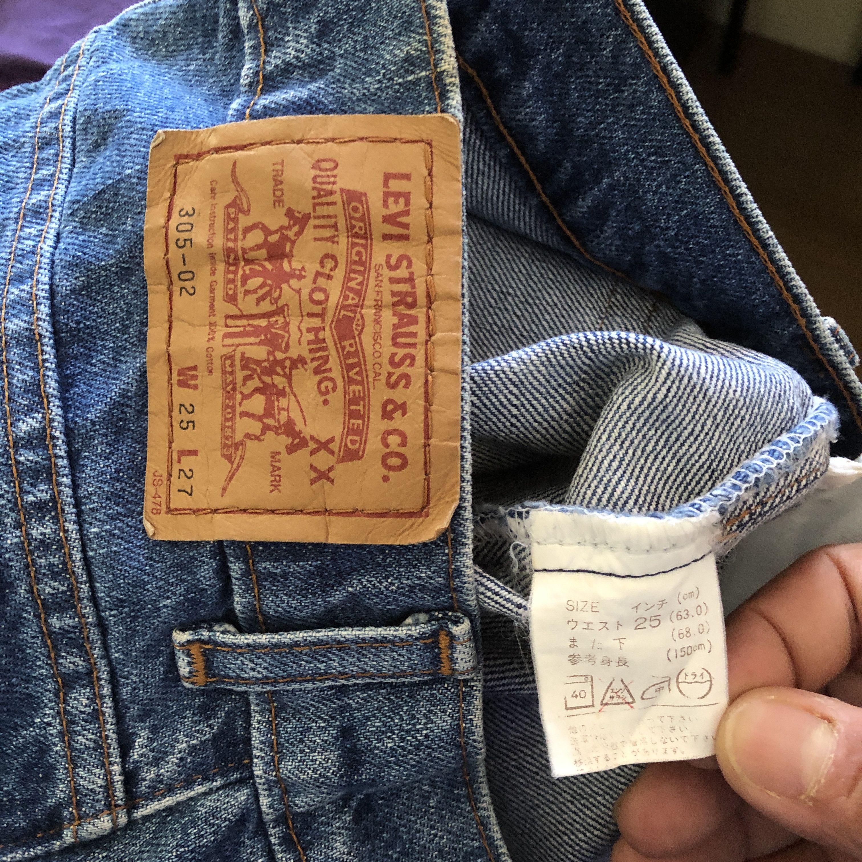Levi's Vintage Levis 305 Stonewash Jeans Levi's Tiny Size Denim Size 24" / US 00 / IT 34 - 7 Thumbnail