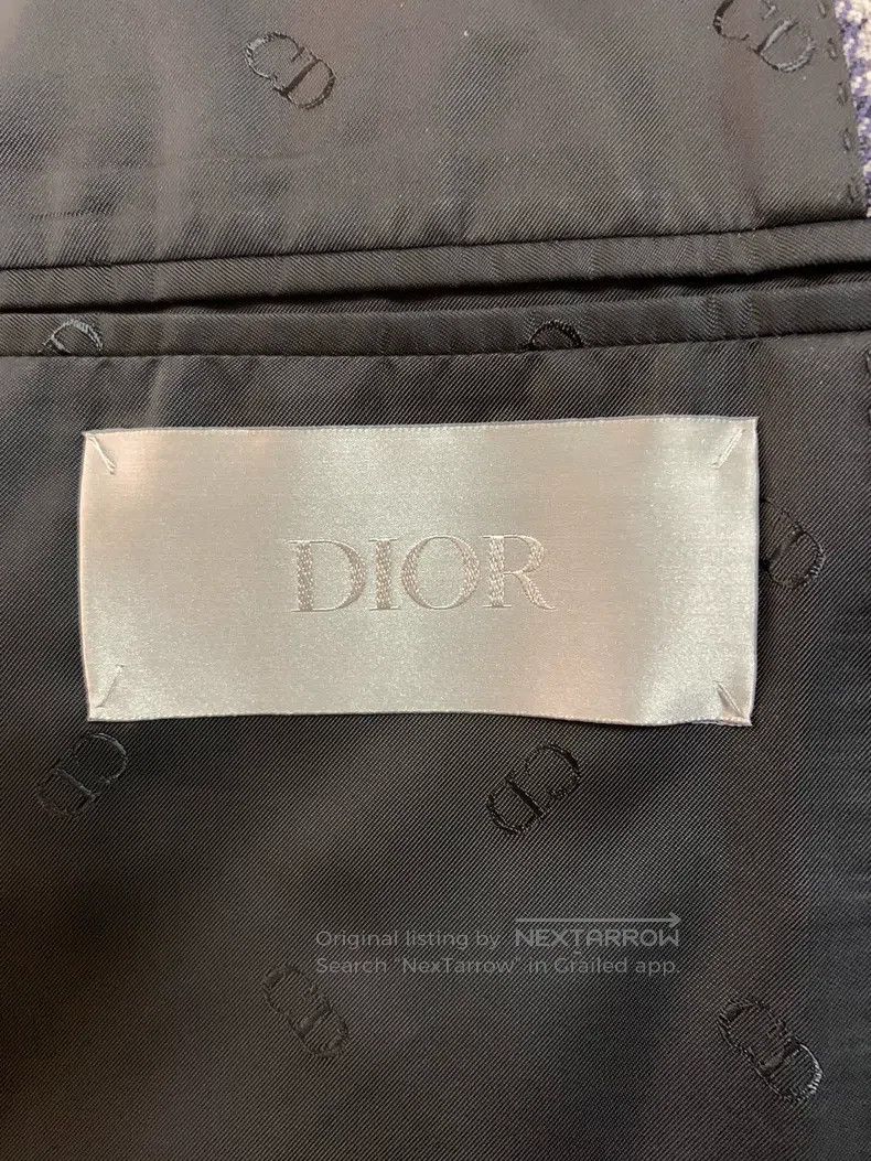 Dior Dior Gun Collar Double-breasted Herringbone Greatcoat Size US L / EU 52-54 / 3 - 4 Thumbnail
