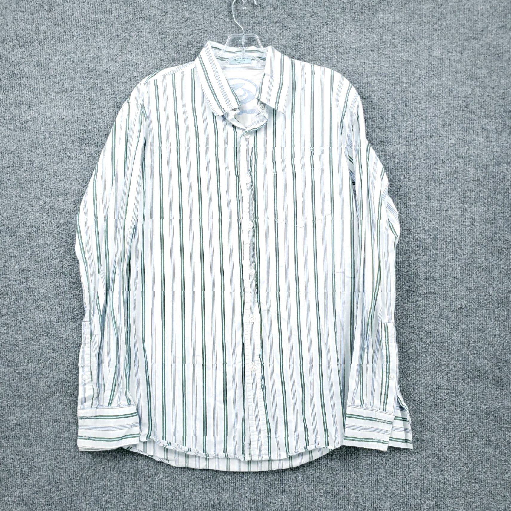 Vintage Kirra Shirt Mens M Medium Button-Up White Striped Long Sleeves Size US M / EU 48-50 / 2 - 2 Thumbnail