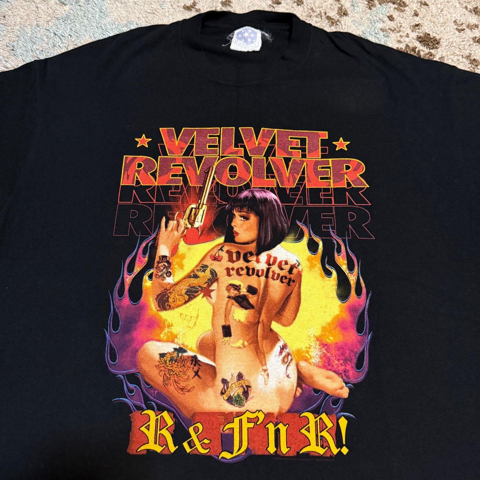 Band Tees × Vintage 2004/05 Velvet Revolver R&FnK! Shirt Size XL Tattoo Woman Size US XL / EU 56 / 4 - 1 Thumbnail