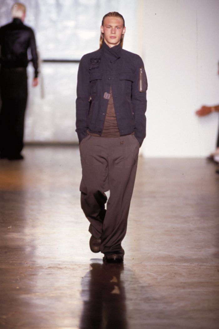 Rick Owens SS03 Rick Owens Suckerball Runway Waxed Cargo Denim Jacket Size US S / EU 44-46 / 1 - 17 Thumbnail