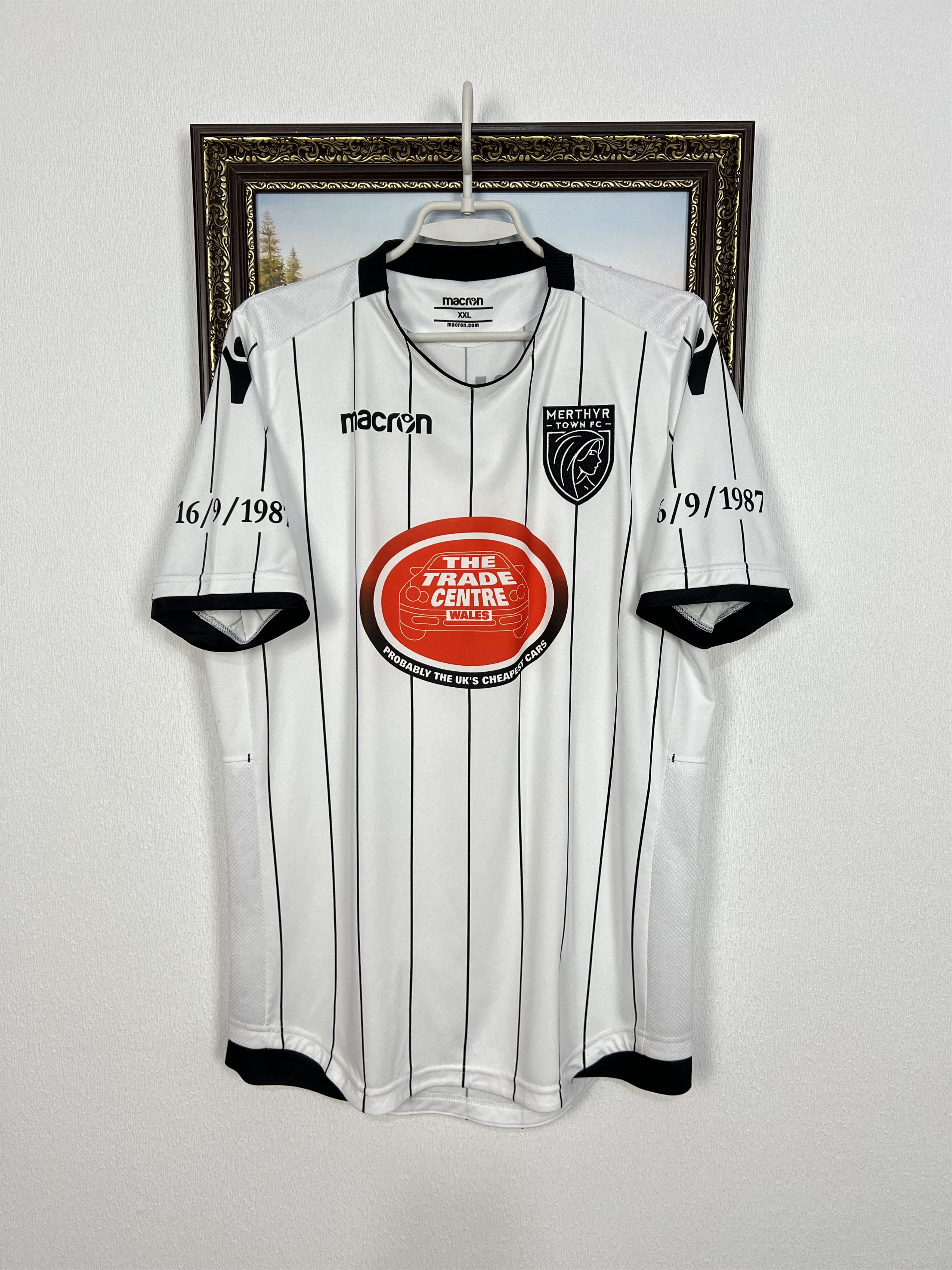 Macron Merthyr Town Football Shirts Soccer White Macron Mens Trikot Size US XXL / EU 58 / 5 - 1 Thumbnail