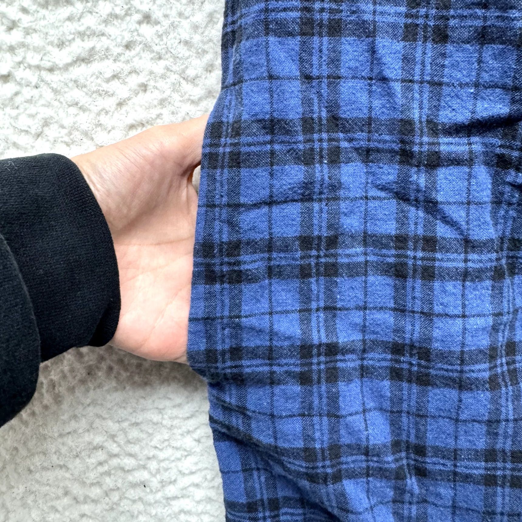 Madewell VINTAGE Madewell Mini Shift Dress 2 Small Blue Tartan Plaid Off Shoulder Linen Preppy Dress Womens Size XS / US 0-2 / IT 36-38 - 4 Thumbnail