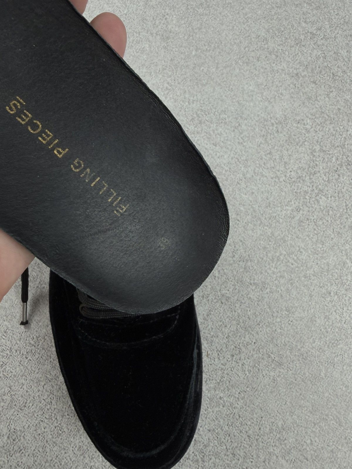 Filling Pieces Filling Pieces Low Eva Velvet Black Sneakers Size 38 Size US 8 / IT 38 - 17 Thumbnail